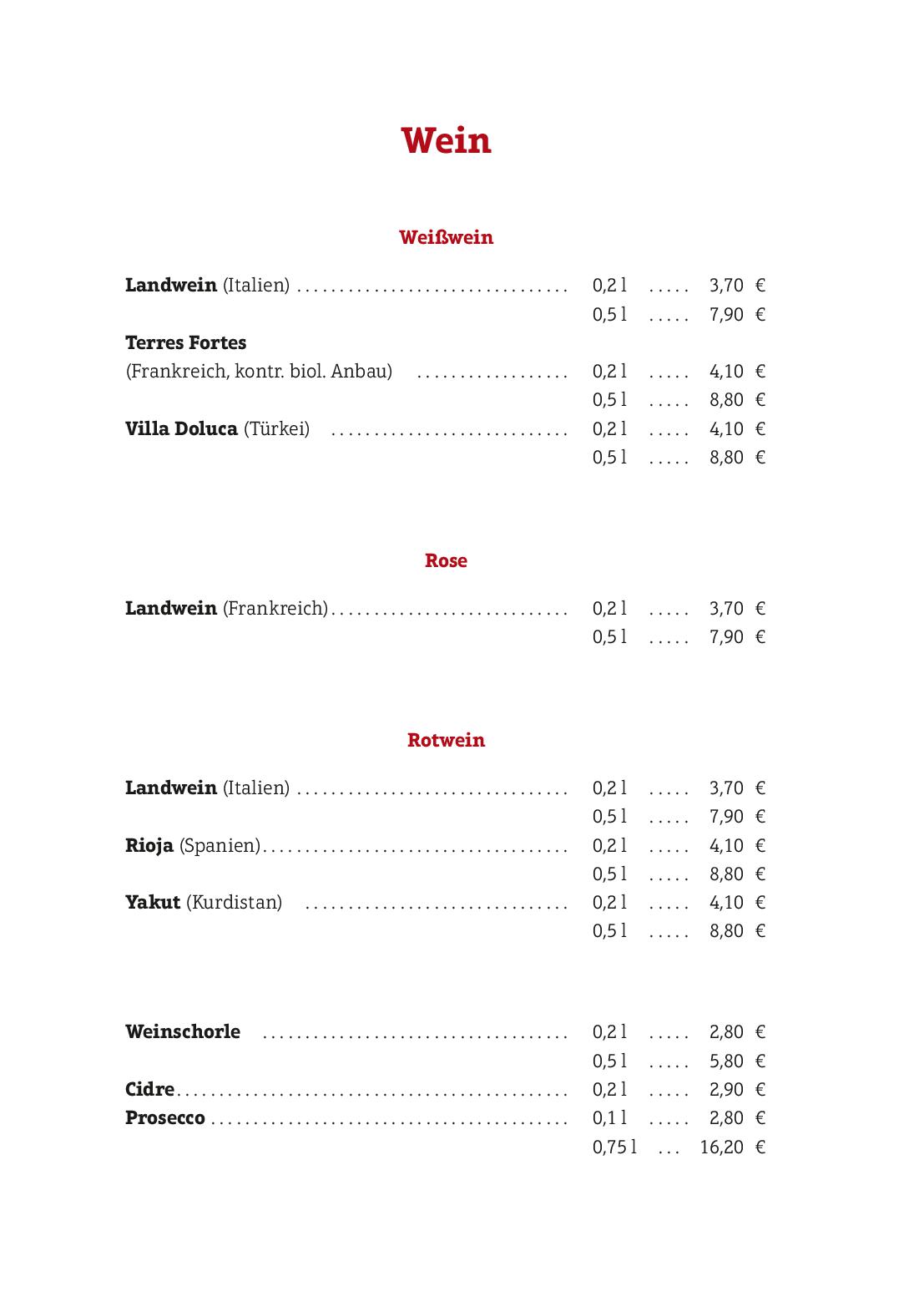 Speisekarte Restaurant Lokanta in Regensburg, Seite 10