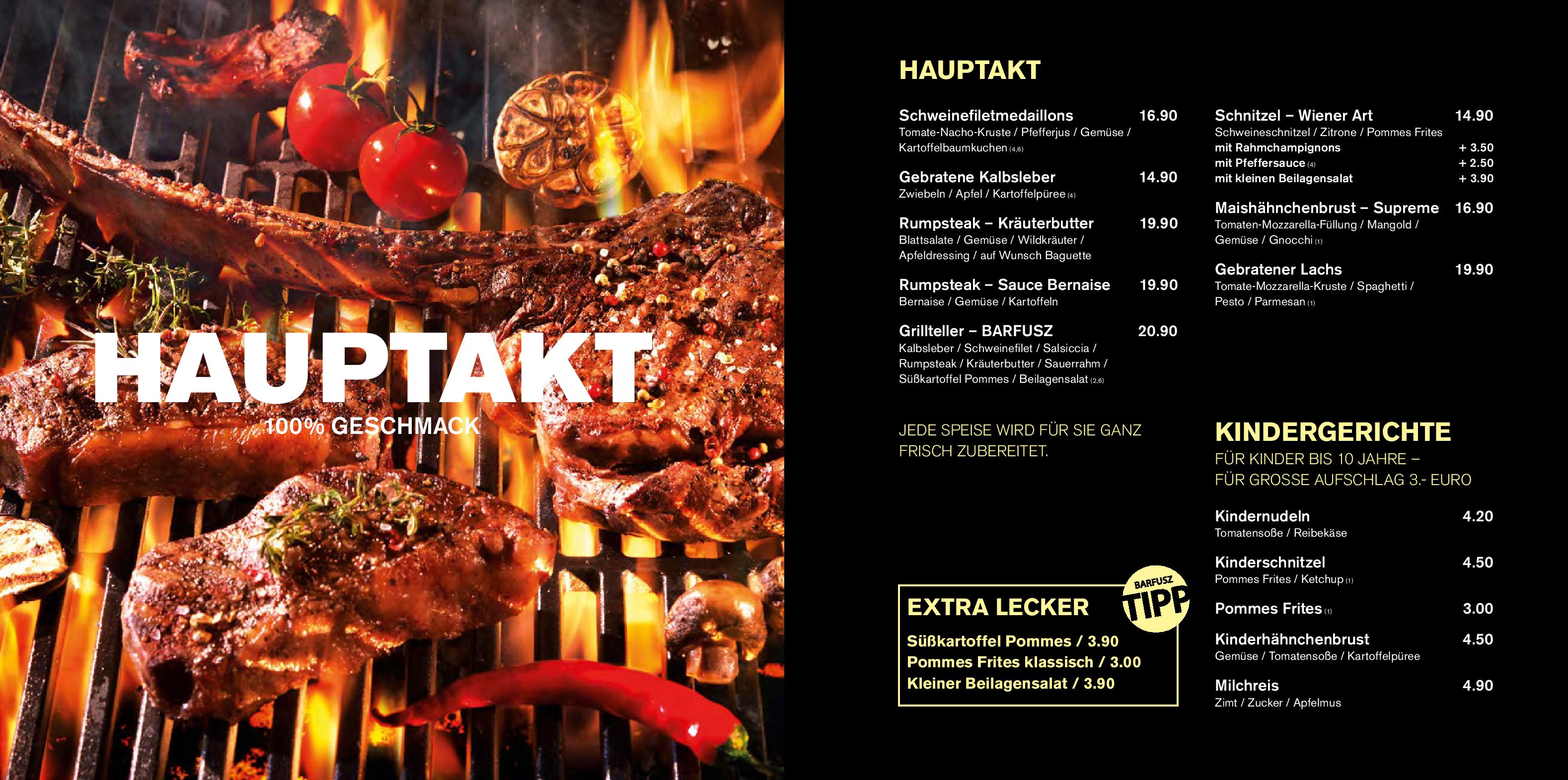 Speisekarte Barfusz in Leipzig, Seite 6