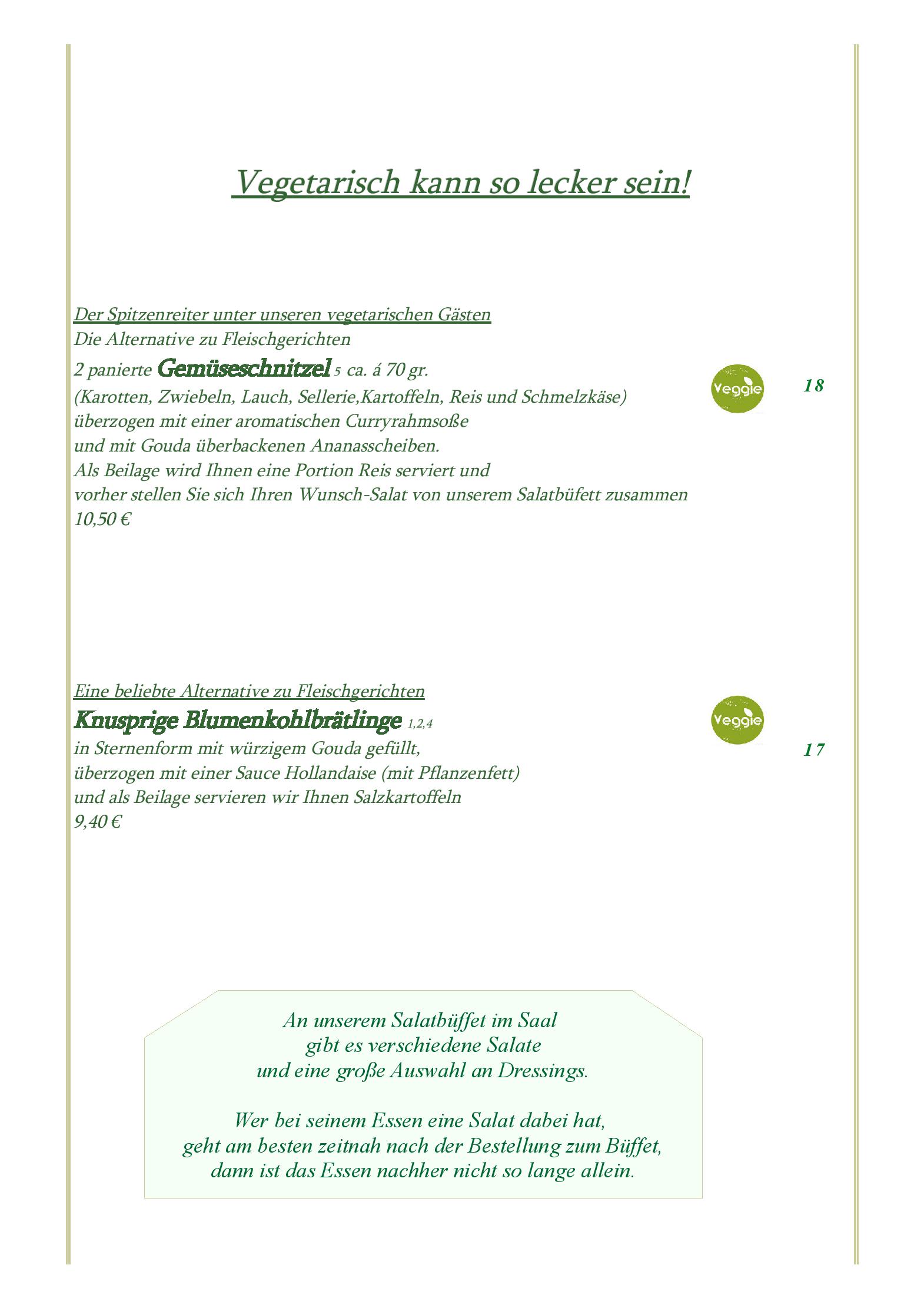 Speisekarte Weinhaus Berg in Bremm, Seite 3