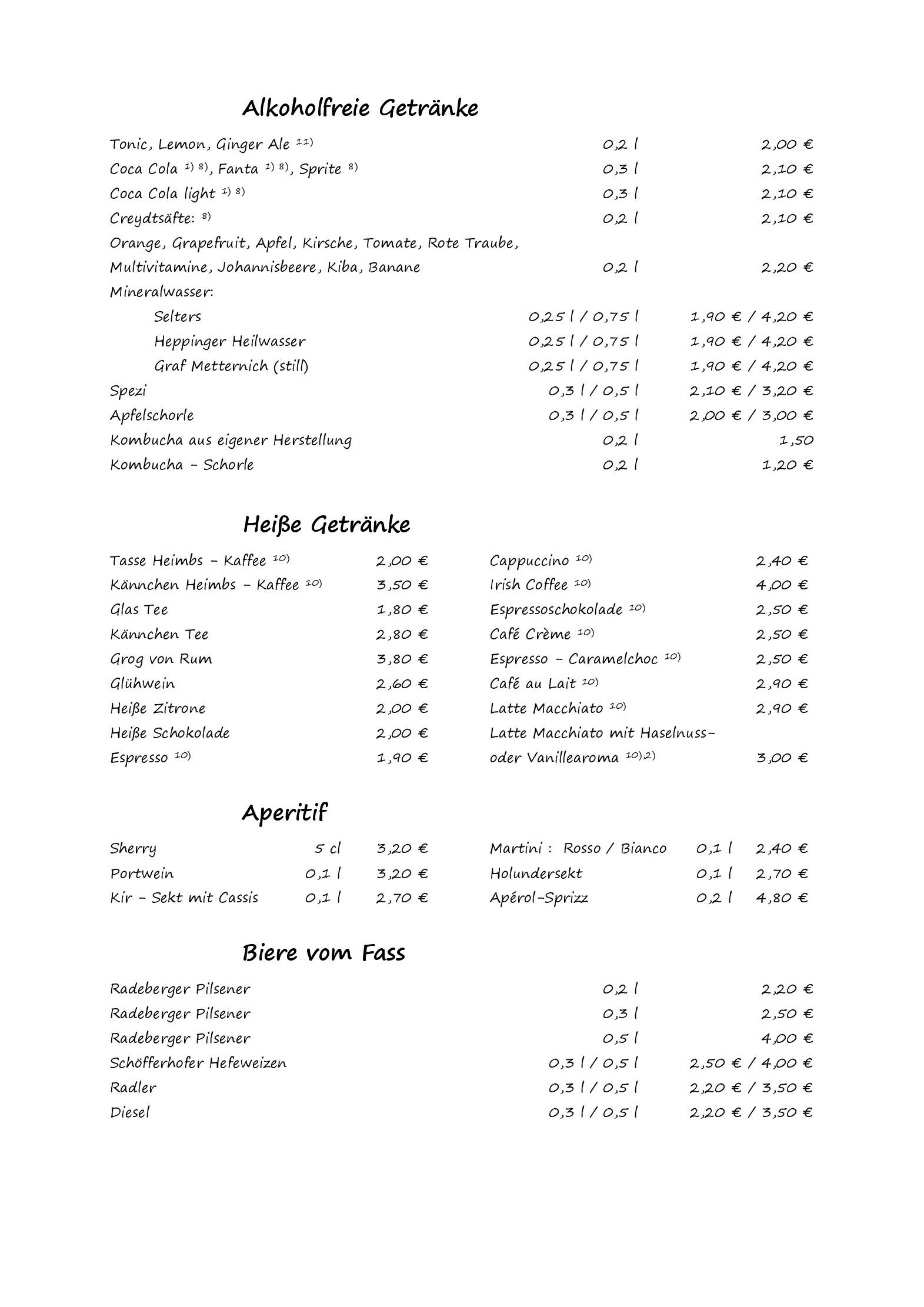 Speisekarte Ferienhotel Wolfsmühle  in Nordhausen, Seite 6