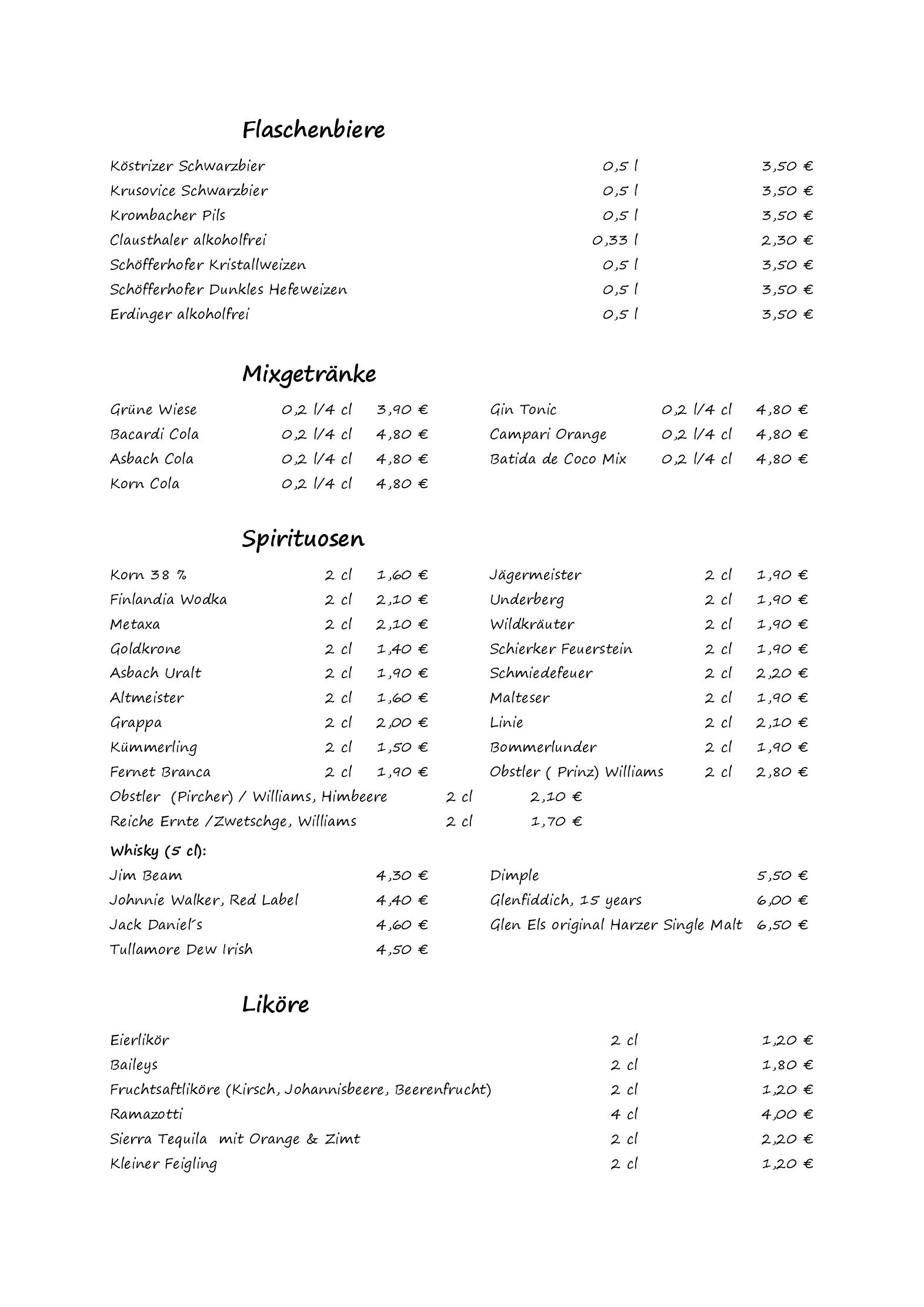 Speisekarte Ferienhotel Wolfsmühle  in Nordhausen, Seite 7