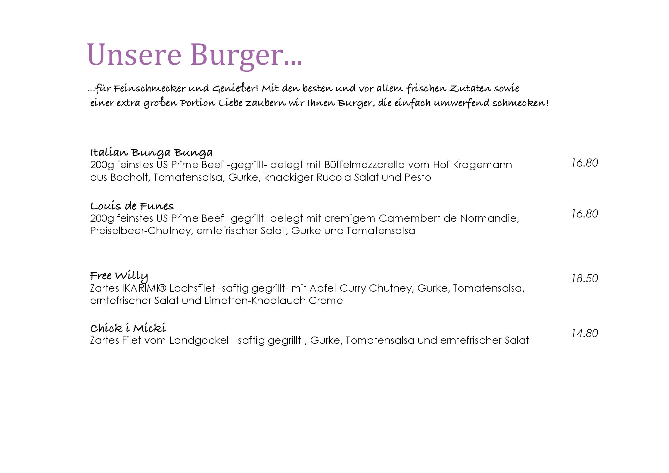 Speisekarte Restaurant Faktorei in Duisburg, Seite 10