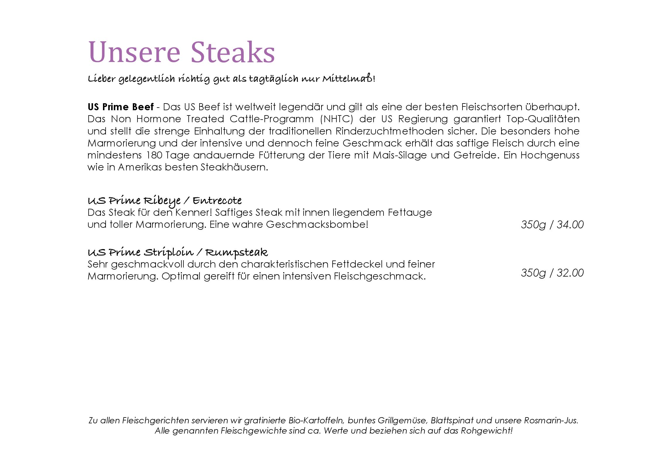Speisekarte Restaurant Faktorei in Duisburg, Seite 4