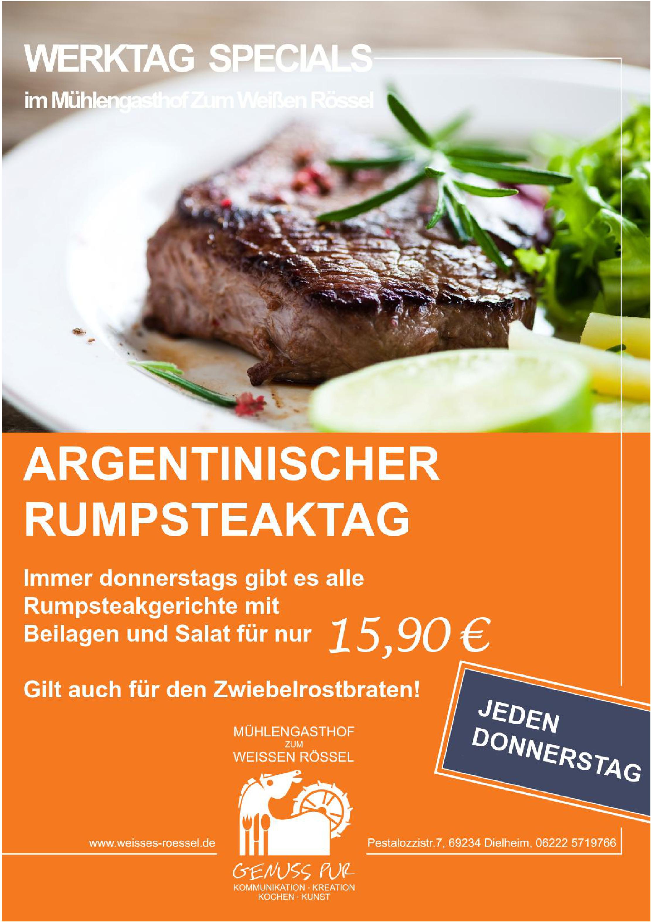 Speisekarte Mühlengasthof Zum Weißen Rössel in Dielheim, Seite 7