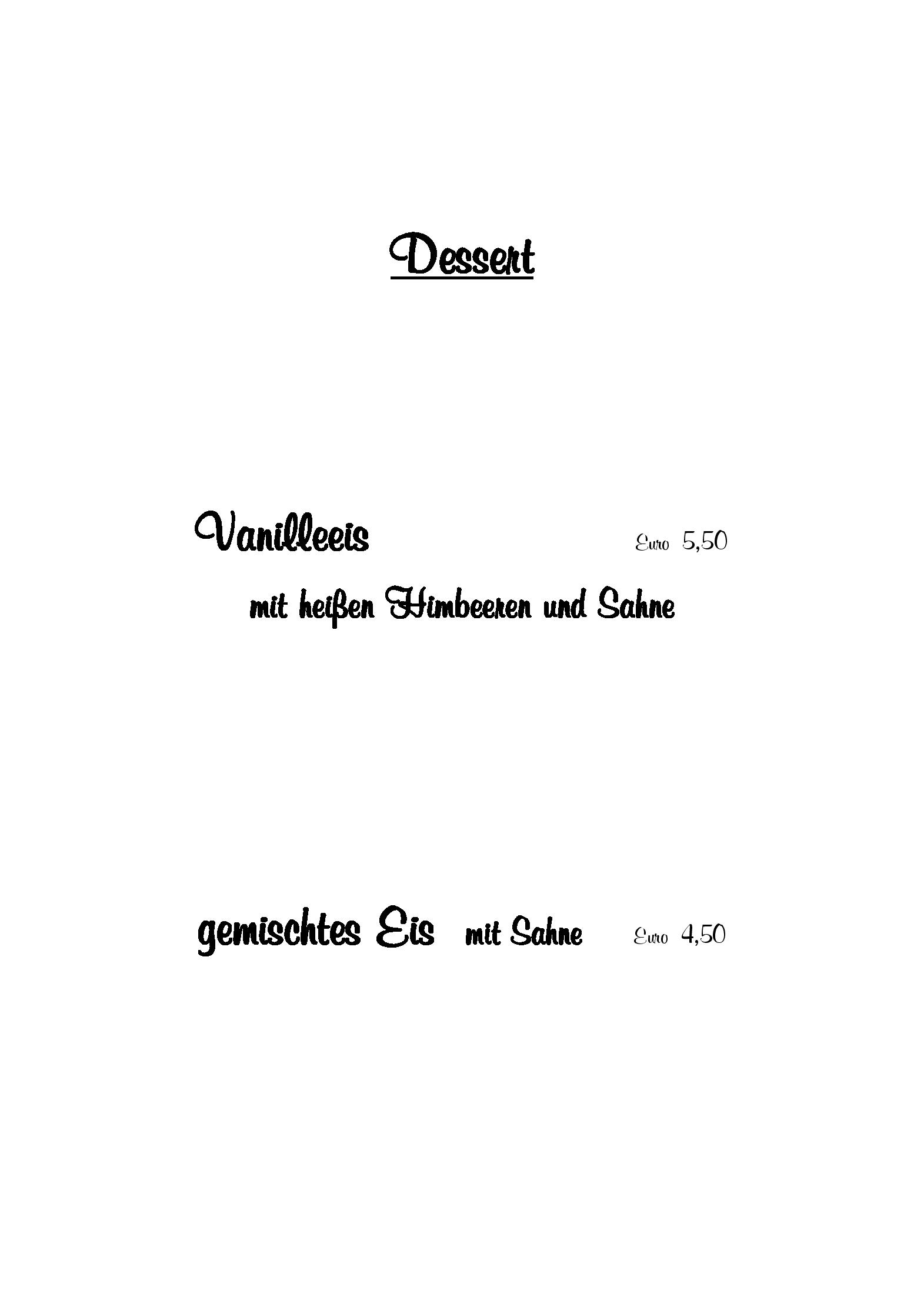 Speisekarte Landgasthaus Hotel Bonn *** Superior in Baunatal, Seite 11