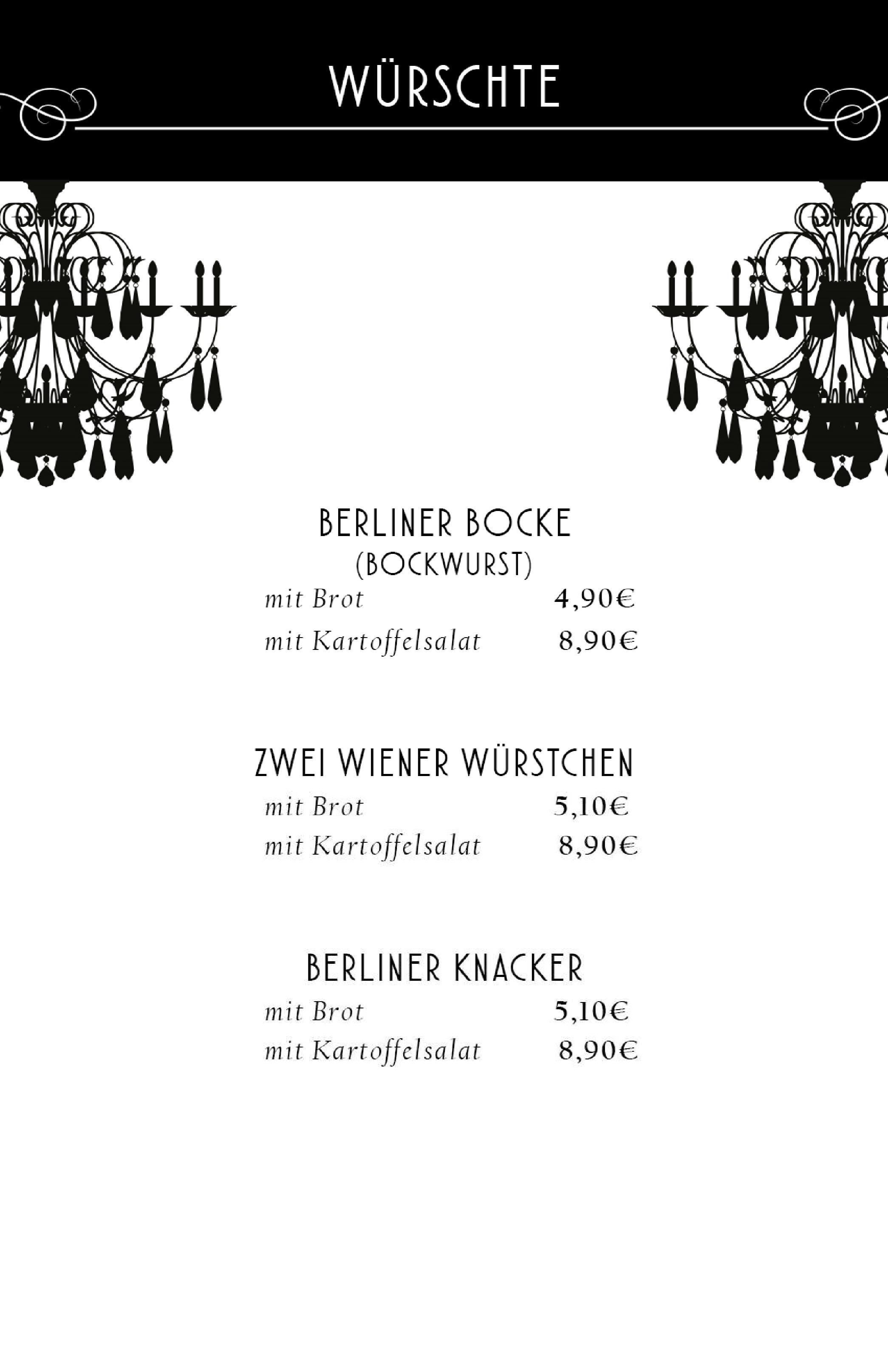 Speisekarte Knutschfleck in Berlin, Seite 3