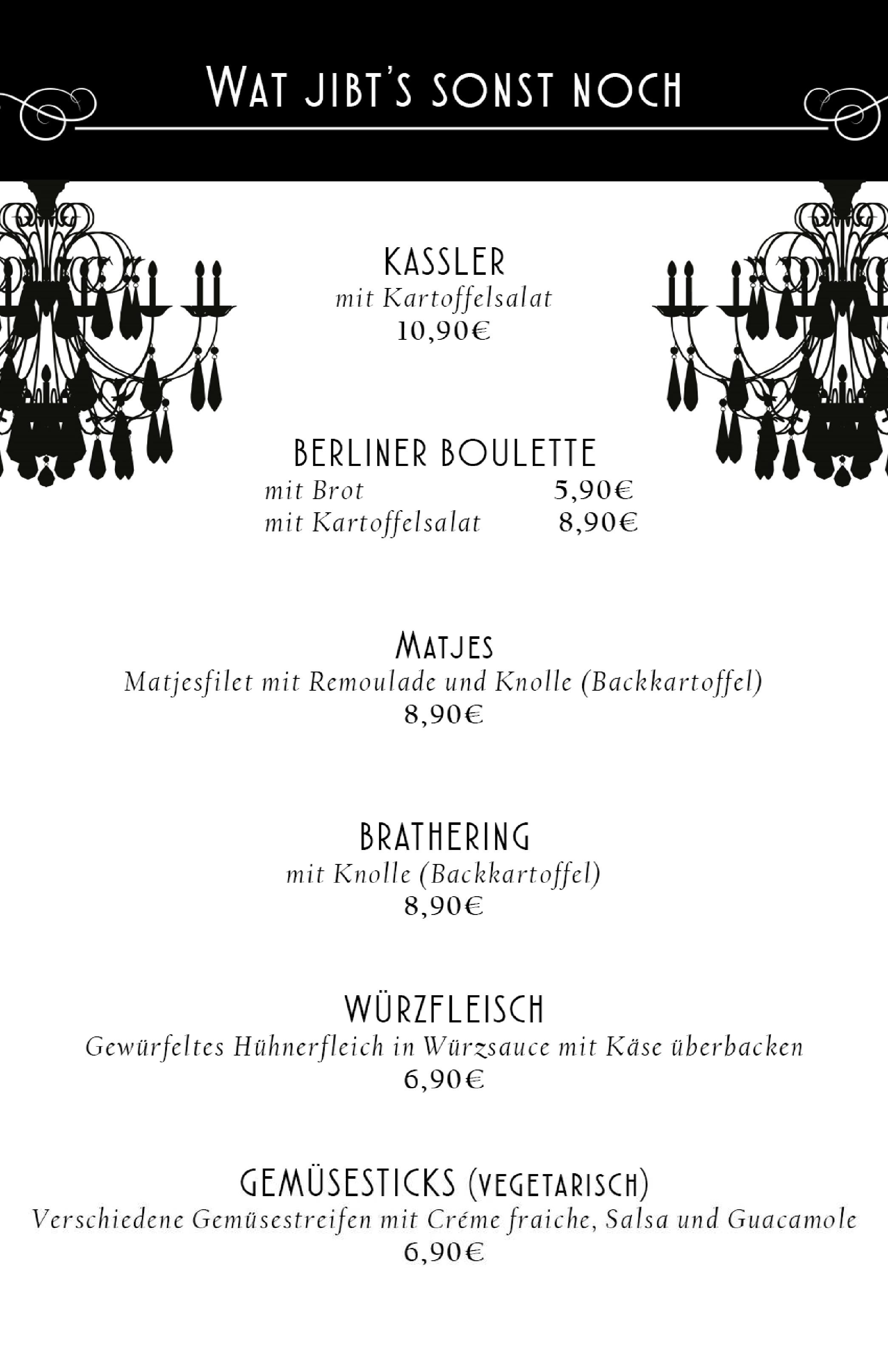 Speisekarte Knutschfleck in Berlin, Seite 6