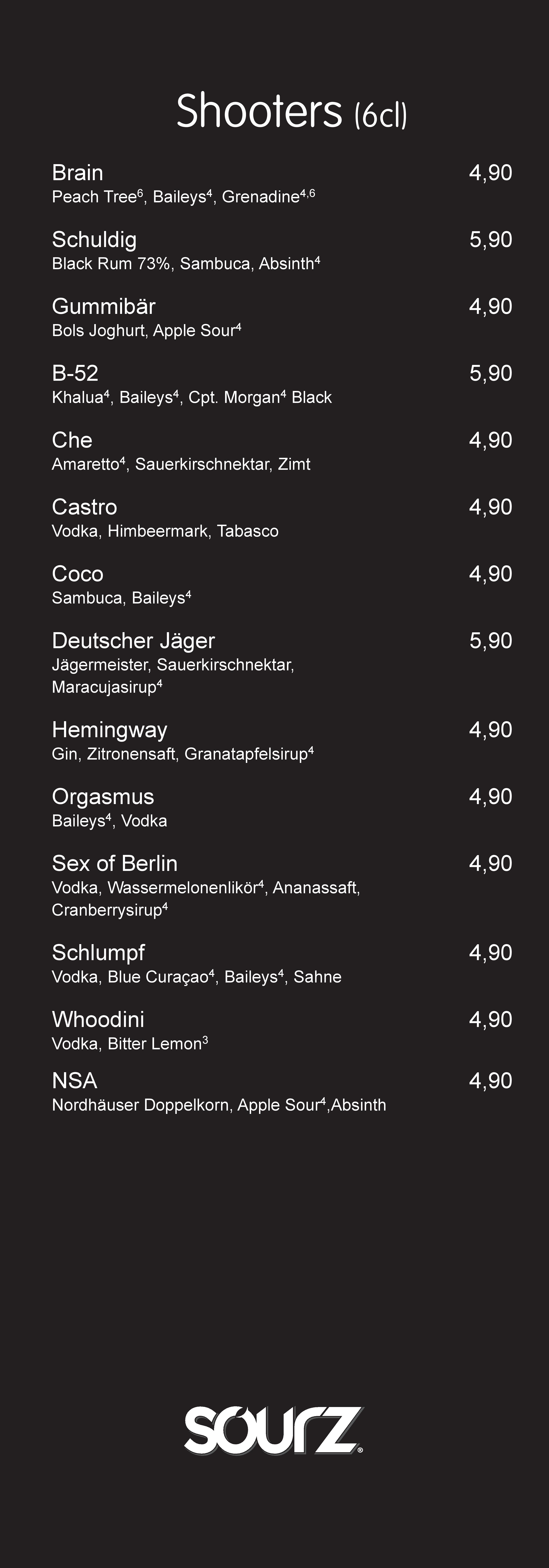 Speisekarte Knutschfleck in Berlin, Seite 20
