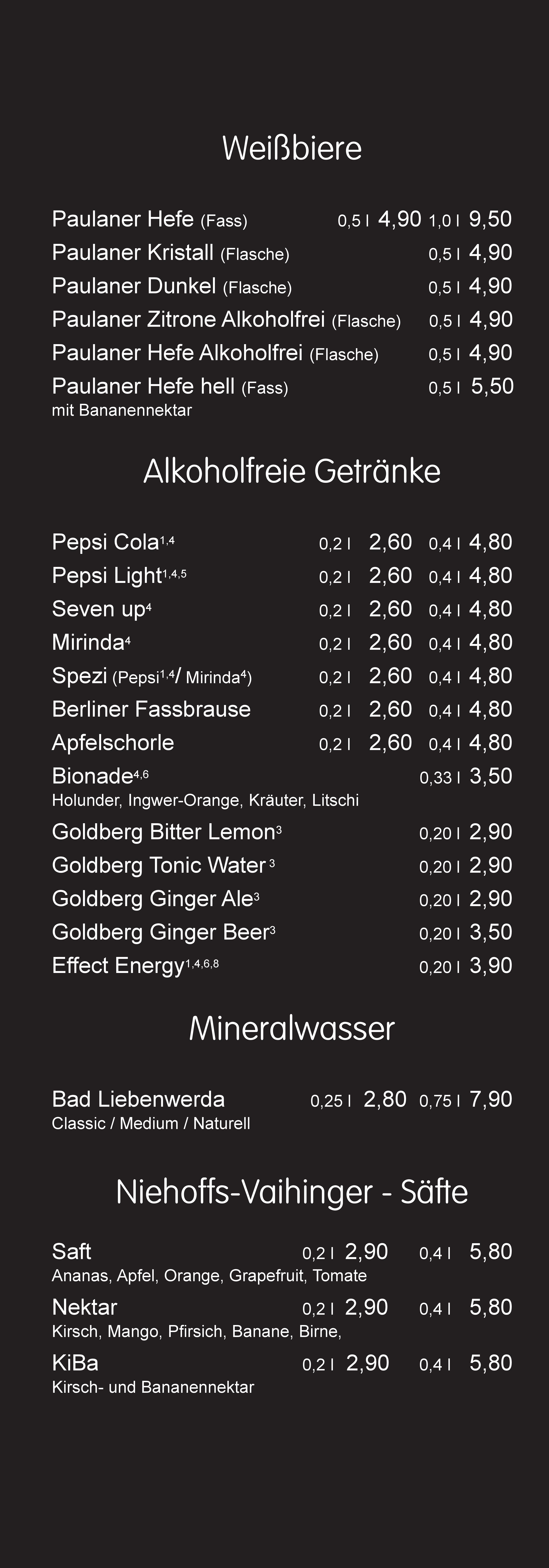 Speisekarte Knutschfleck in Berlin, Seite 22