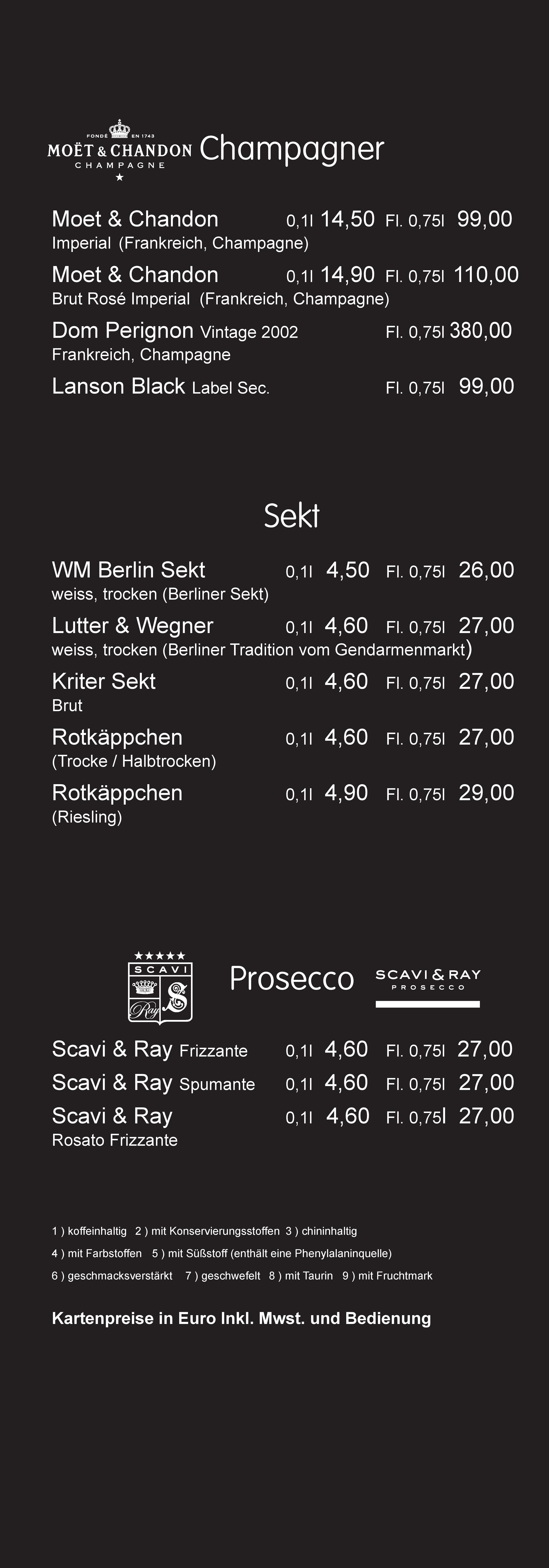 Speisekarte Knutschfleck in Berlin, Seite 30