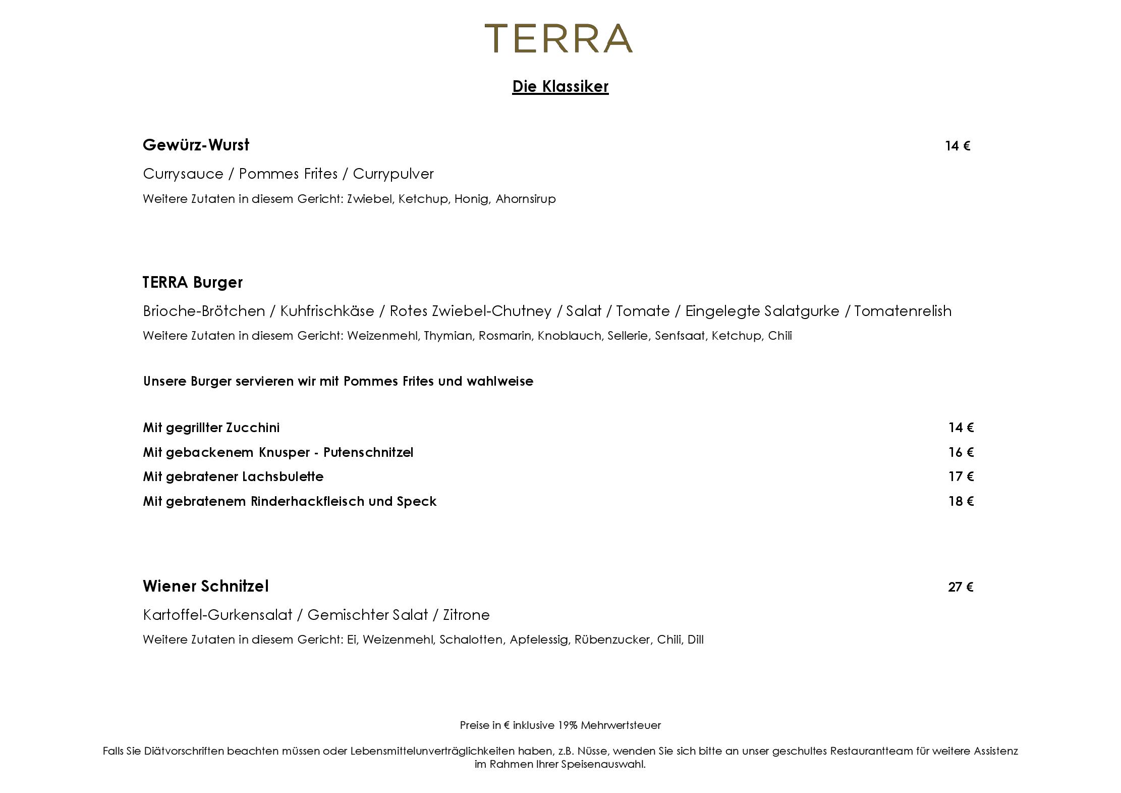 Speisekarte TERRA - The Ritz-Carlton, Wolfsburg in Wolfsburg, Seite 17