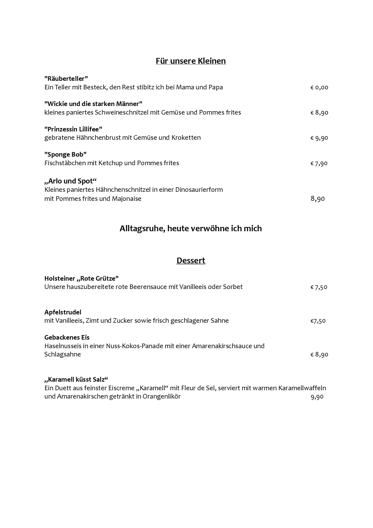 Speisekarte Restaurant Flora  in Breiholz, Seite 6