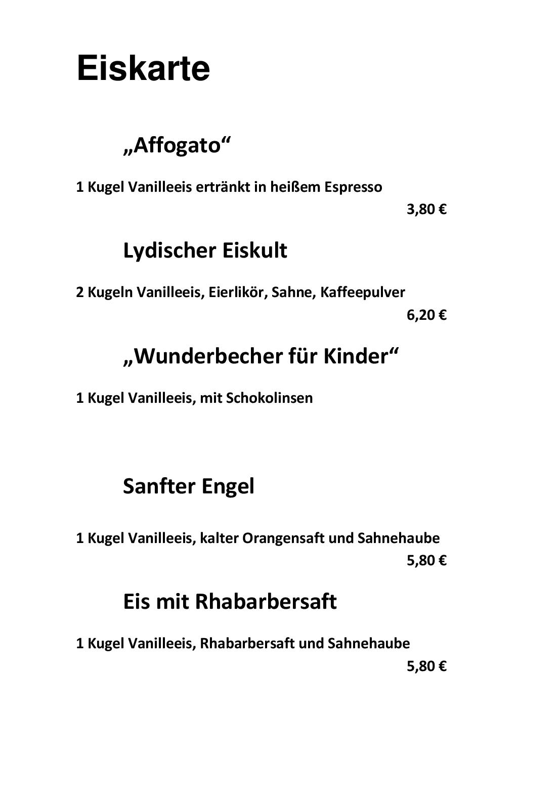 Speisekarte Eugens Bio Restaurant und Catering in Konstanz, Seite 16