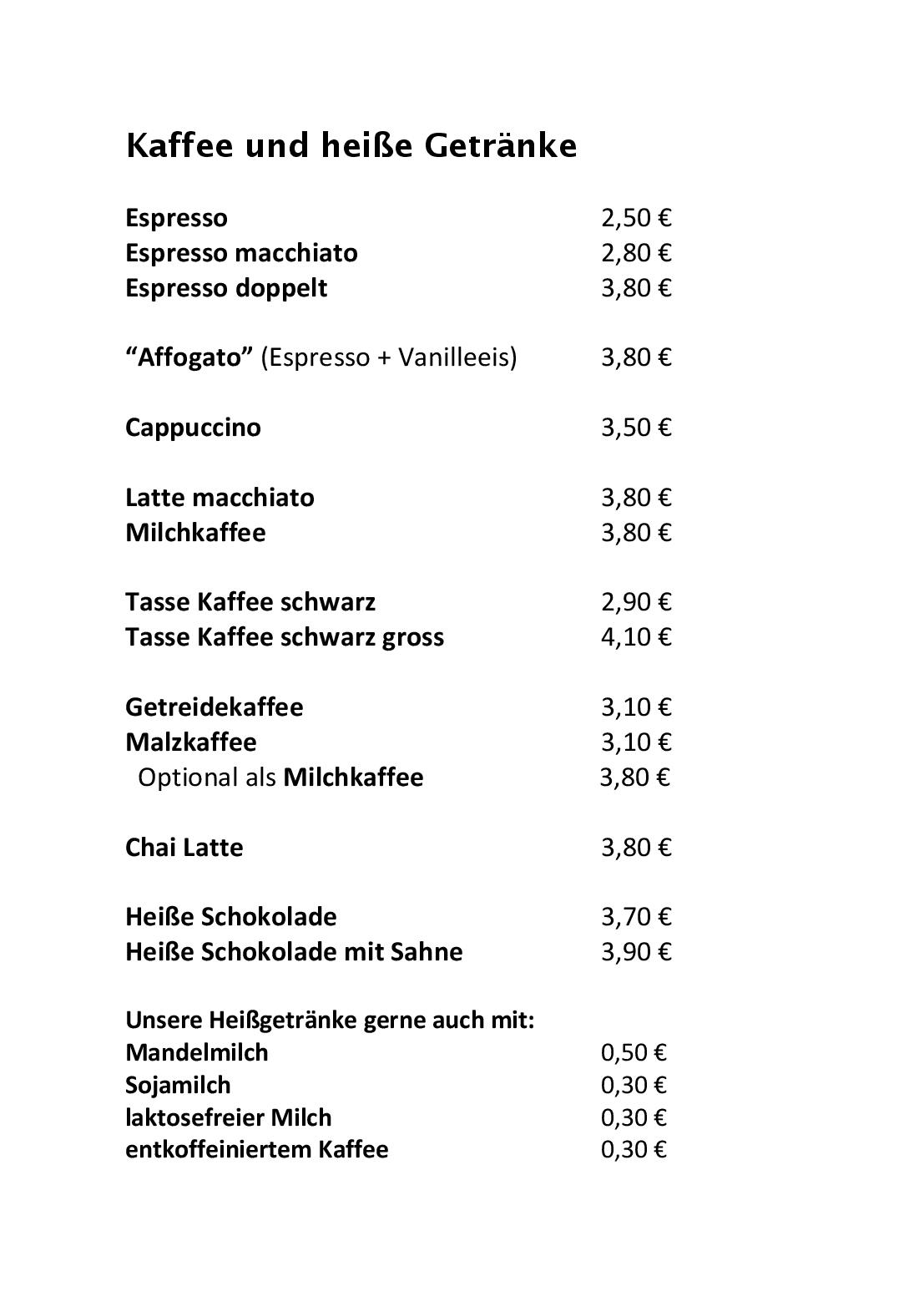 Speisekarte Eugens Bio Restaurant und Catering in Konstanz, Seite 17