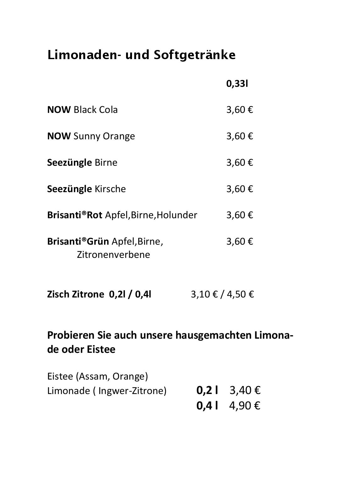Speisekarte Eugens Bio Restaurant und Catering in Konstanz, Seite 20