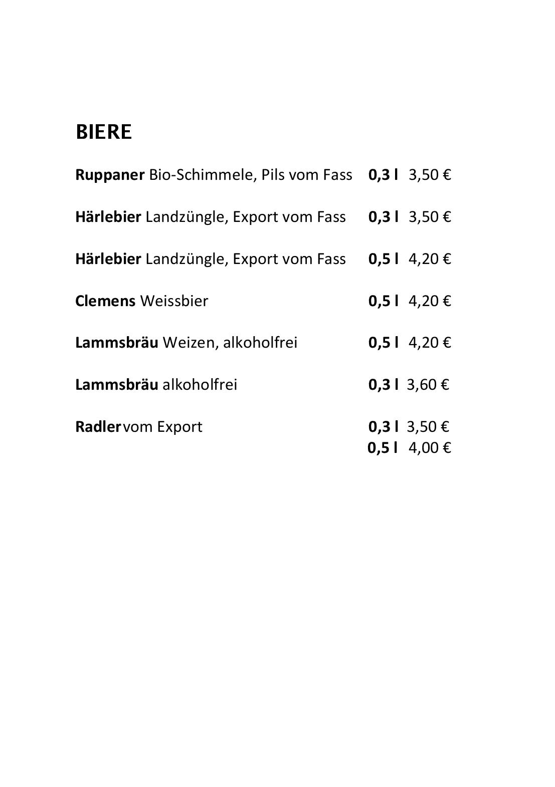 Speisekarte Eugens Bio Restaurant und Catering in Konstanz, Seite 21
