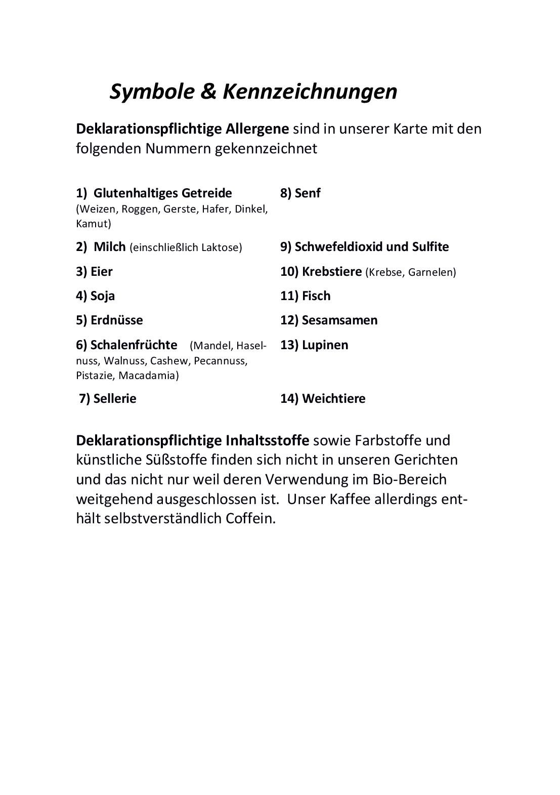 Speisekarte Eugens Bio Restaurant und Catering in Konstanz, Seite 5