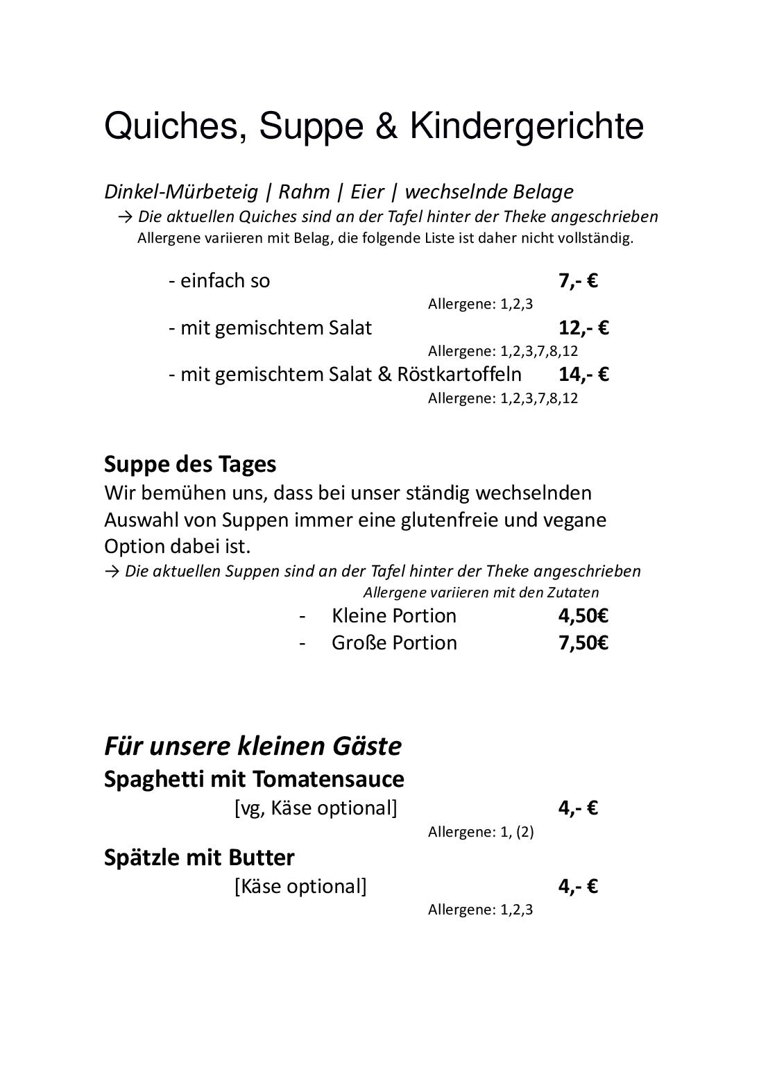 Speisekarte Eugens Bio Restaurant und Catering in Konstanz, Seite 9