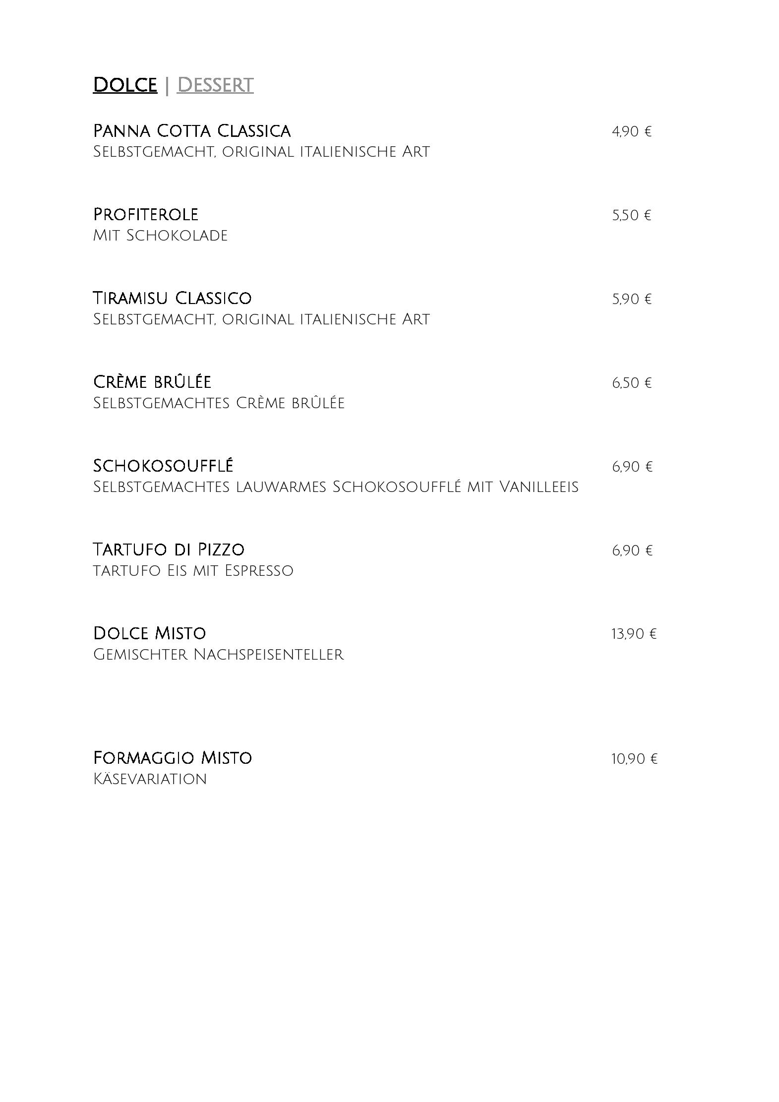 Speisekarte Salo Restaurant und Pizziera in München, Seite 7