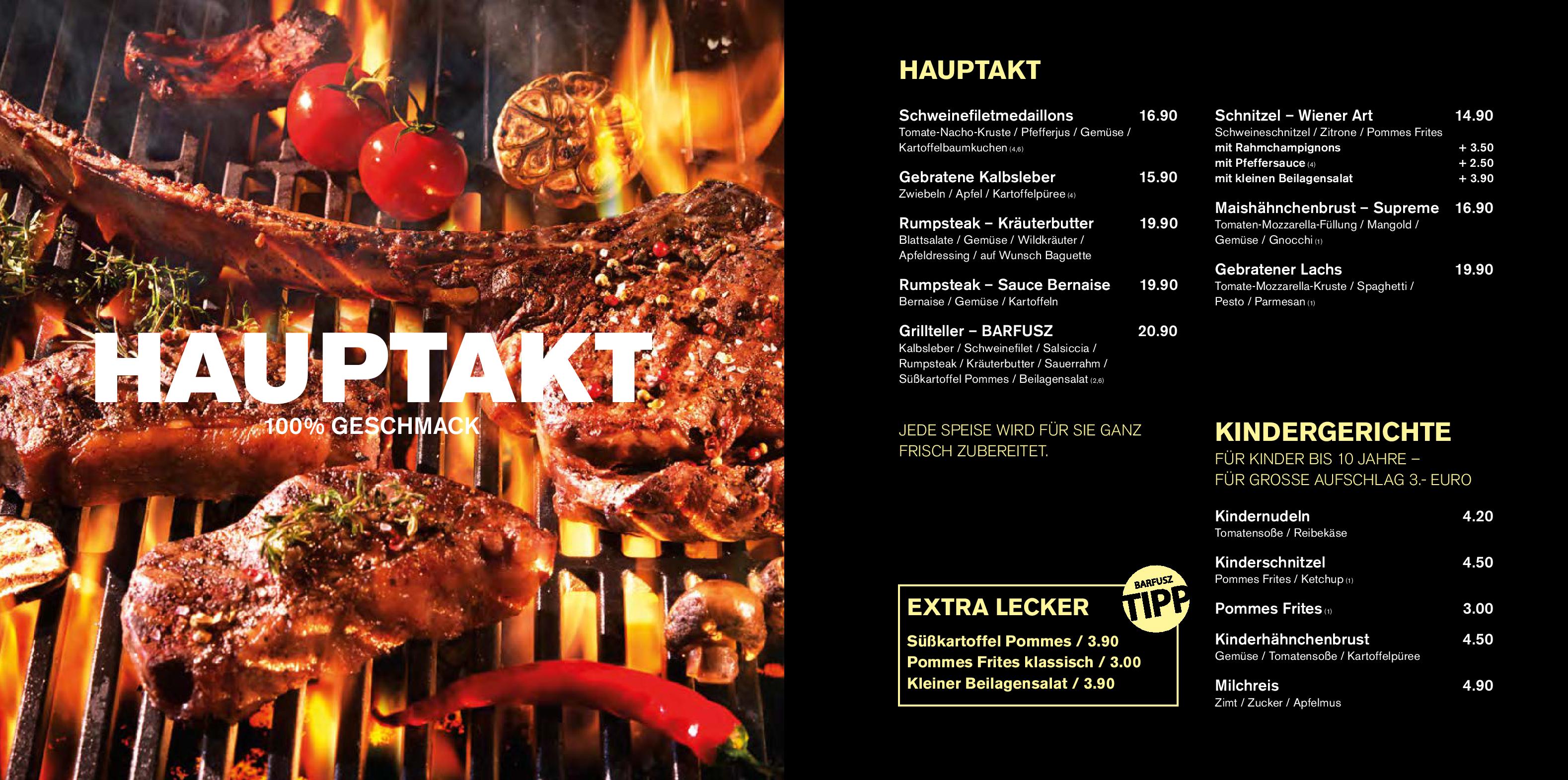 Speisekarte Barfusz in Leipzig, Seite 27