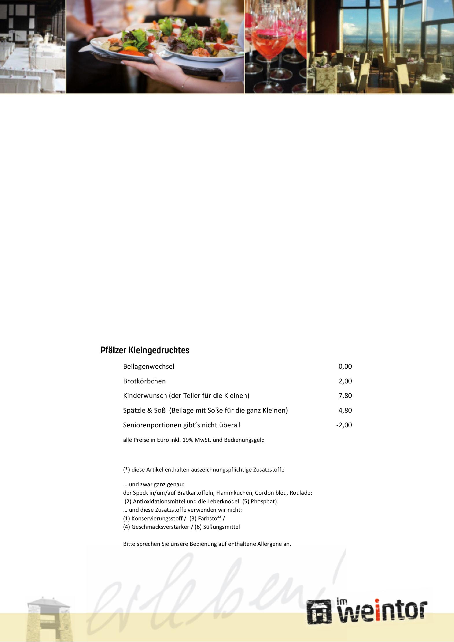Speisekarte Deutsches Weintor Restaurant in Schweigen-Rechtenbach, Seite 6