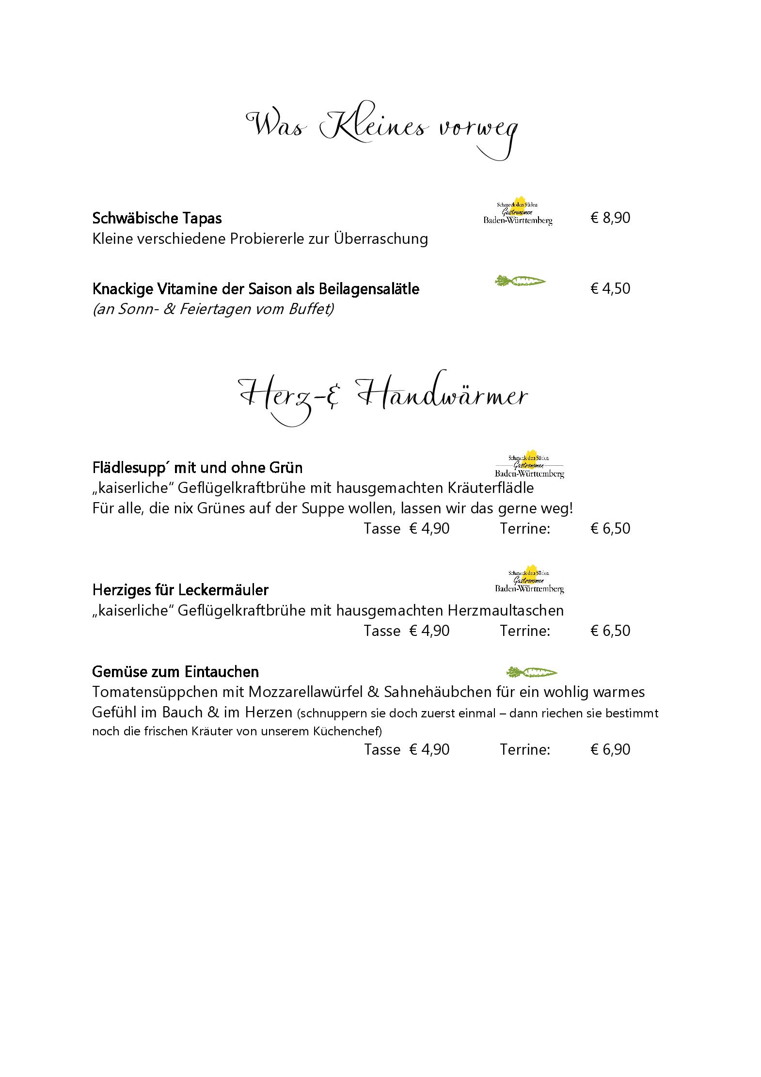 Speisekarte Börslinger Hof in  Börslingen, Seite 7