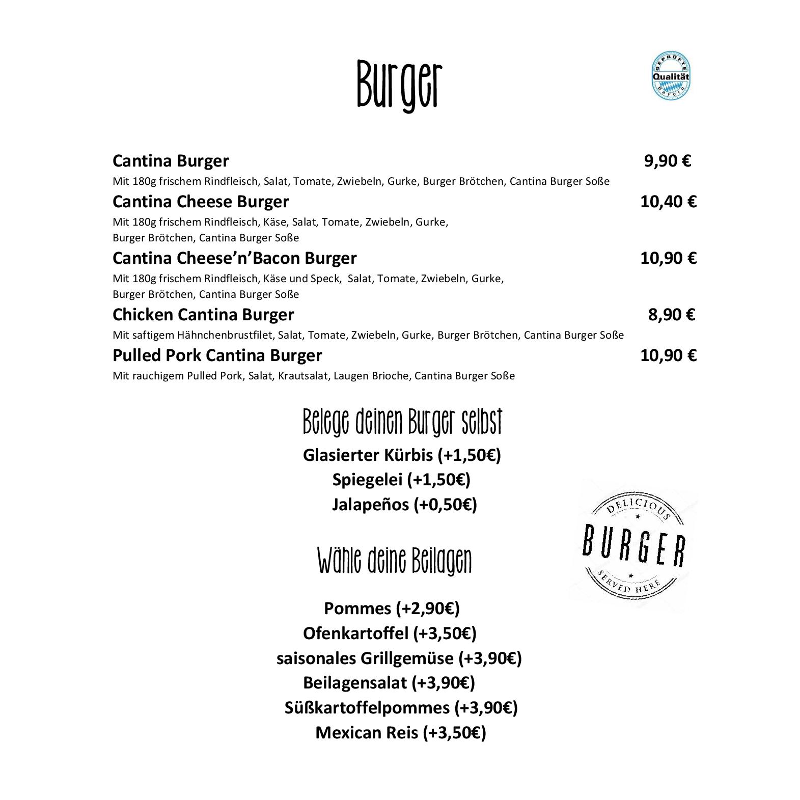 Speisekarte Cantina y Bar in Olching, Seite 5