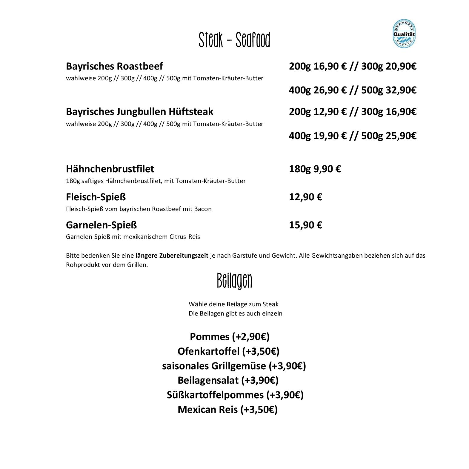 Speisekarte Cantina y Bar in Olching, Seite 7