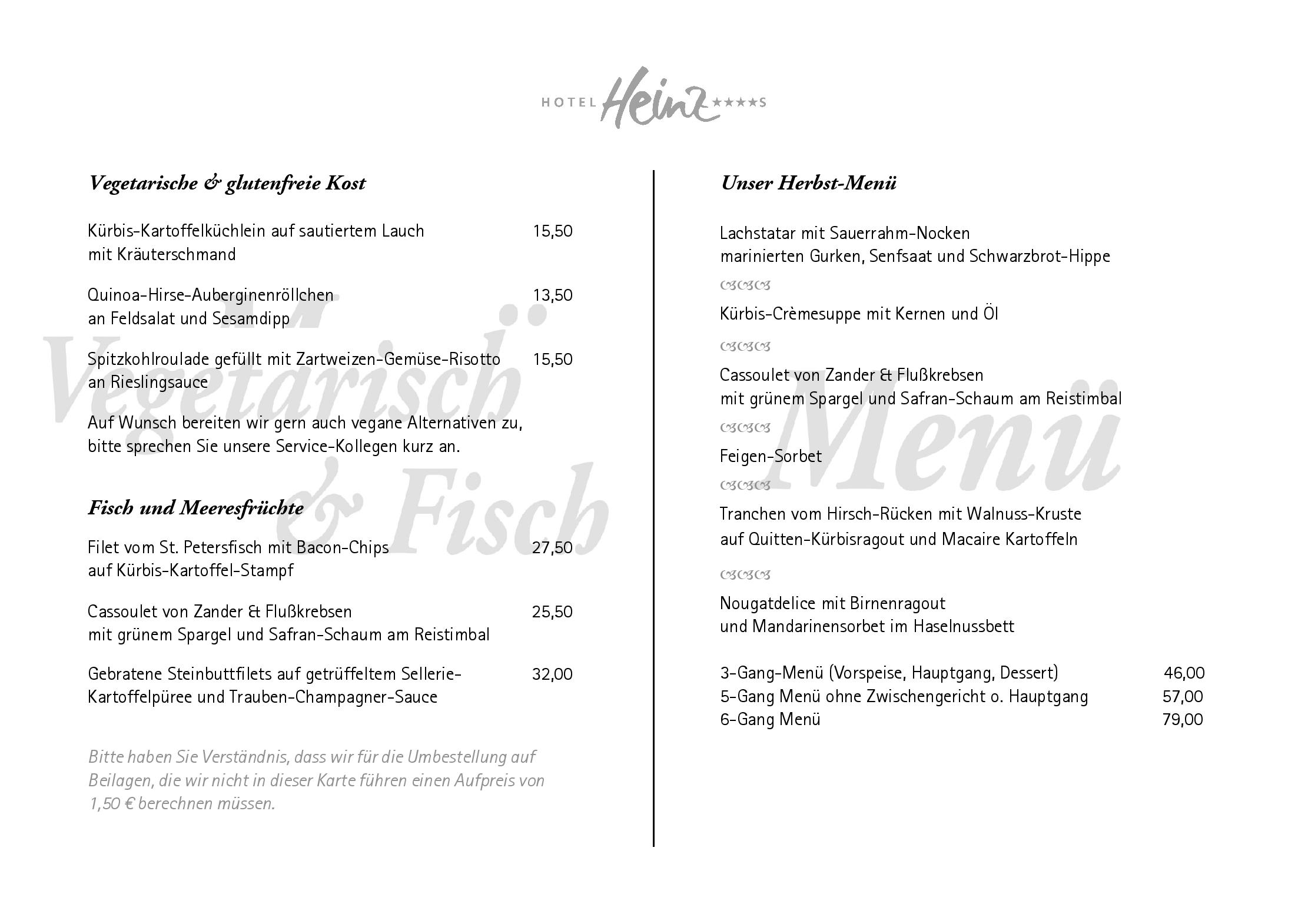 Speisekarte Hotel Heinz Restaurants in Höhr-Grenzhausen, Seite 15