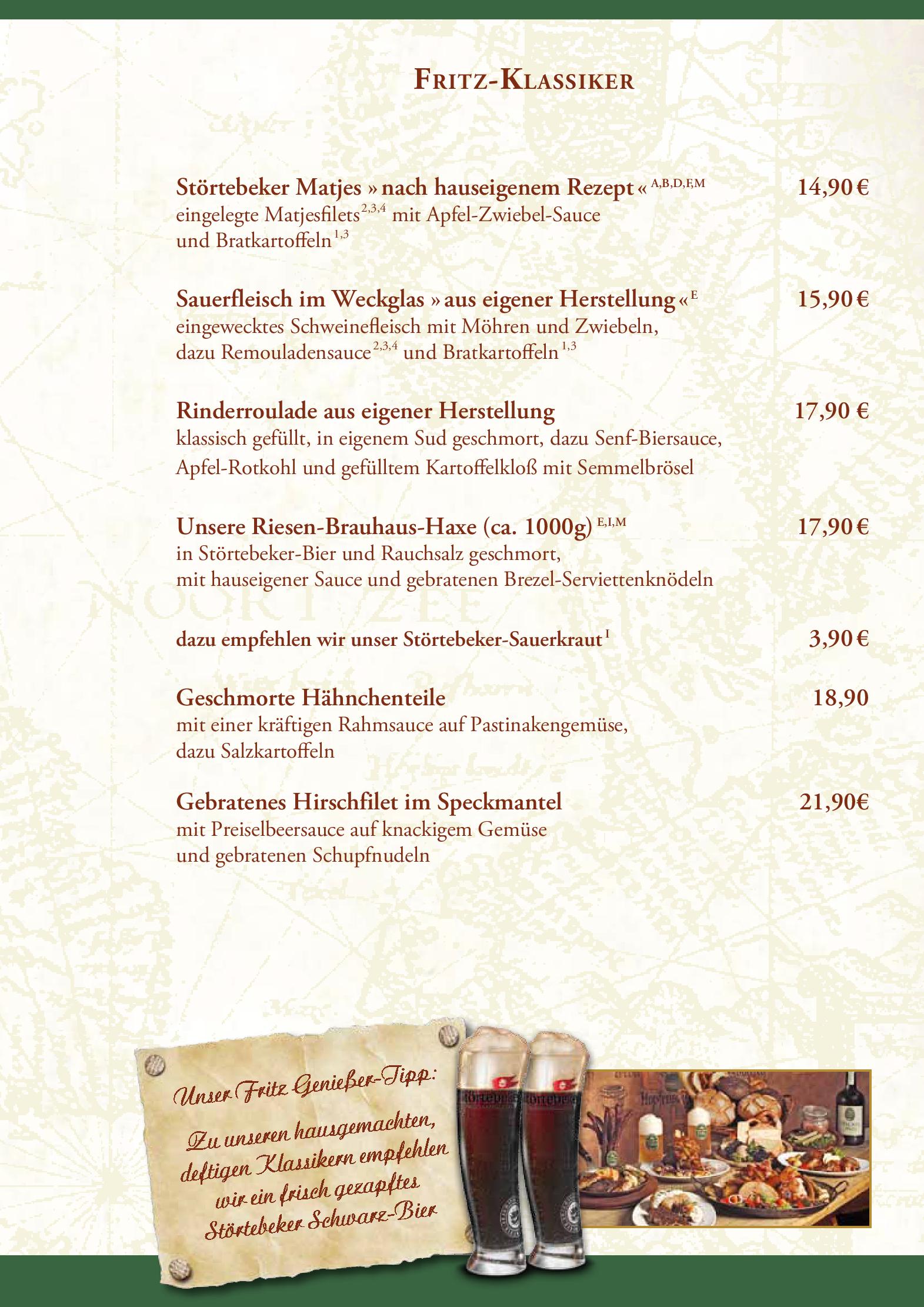 Speisekarte Braugasthaus Zum alten Fritz in Rostock, Seite 13