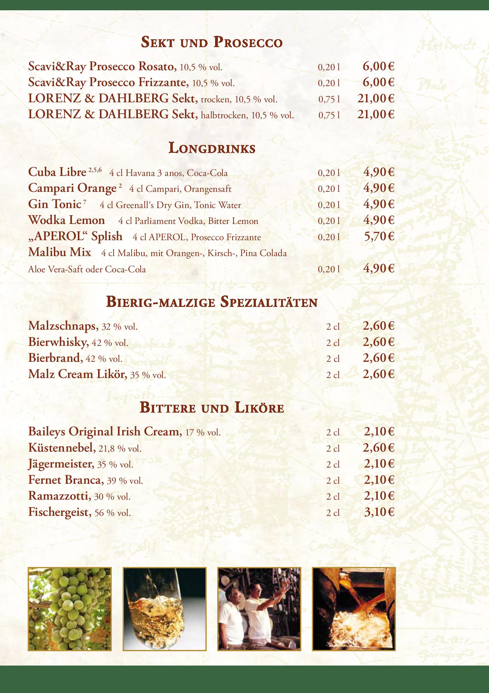 Speisekarte Braugasthaus Zum alten Fritz in Rostock, Seite 20