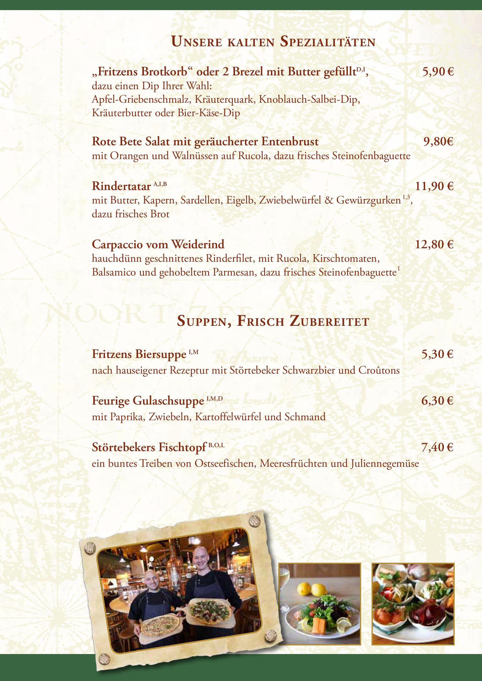 Speisekarte Braugasthaus Zum alten Fritz in Rostock, Seite 9