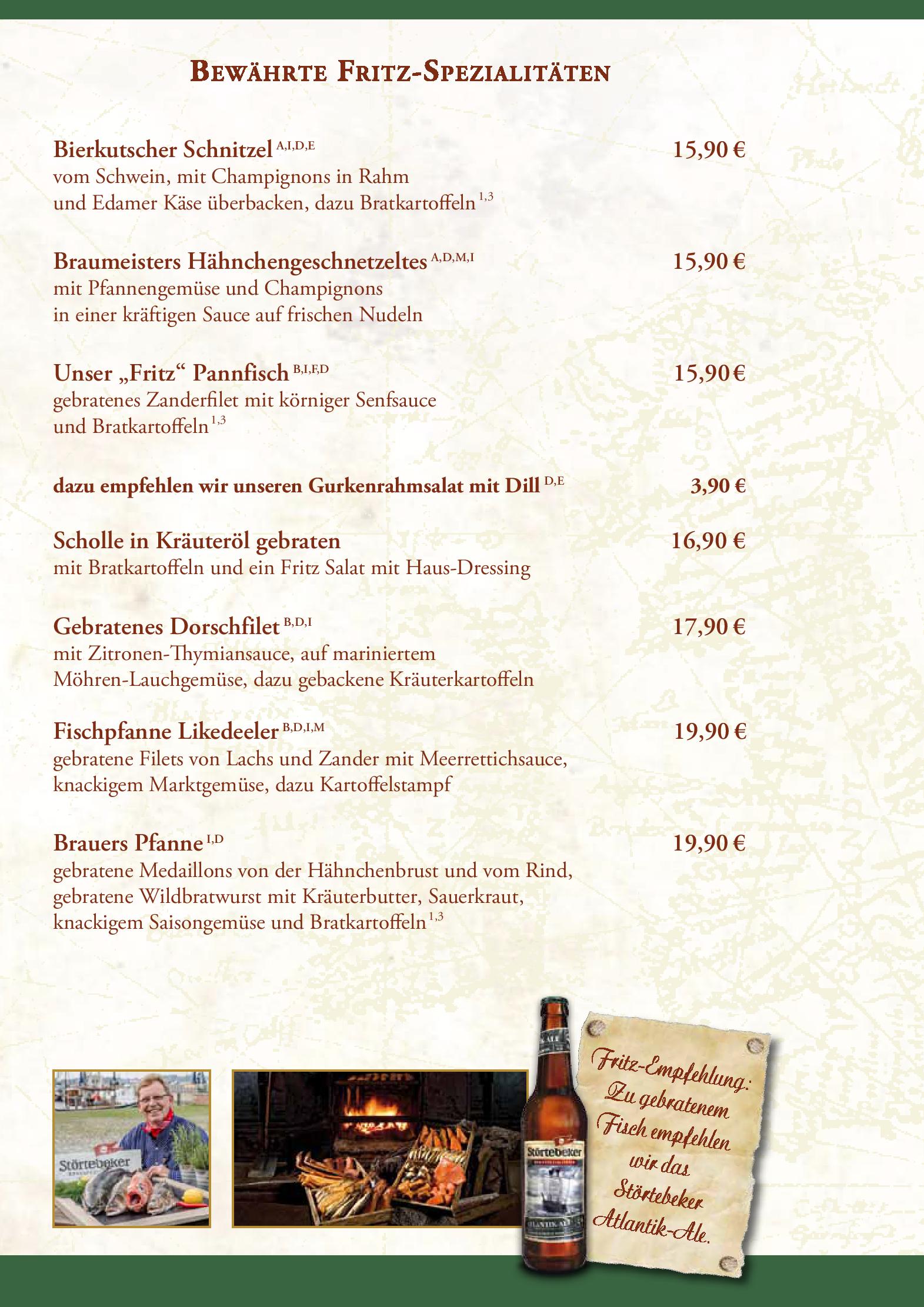 Speisekarte Braugasthaus Zum alten Fritz in Rostock, Seite 60