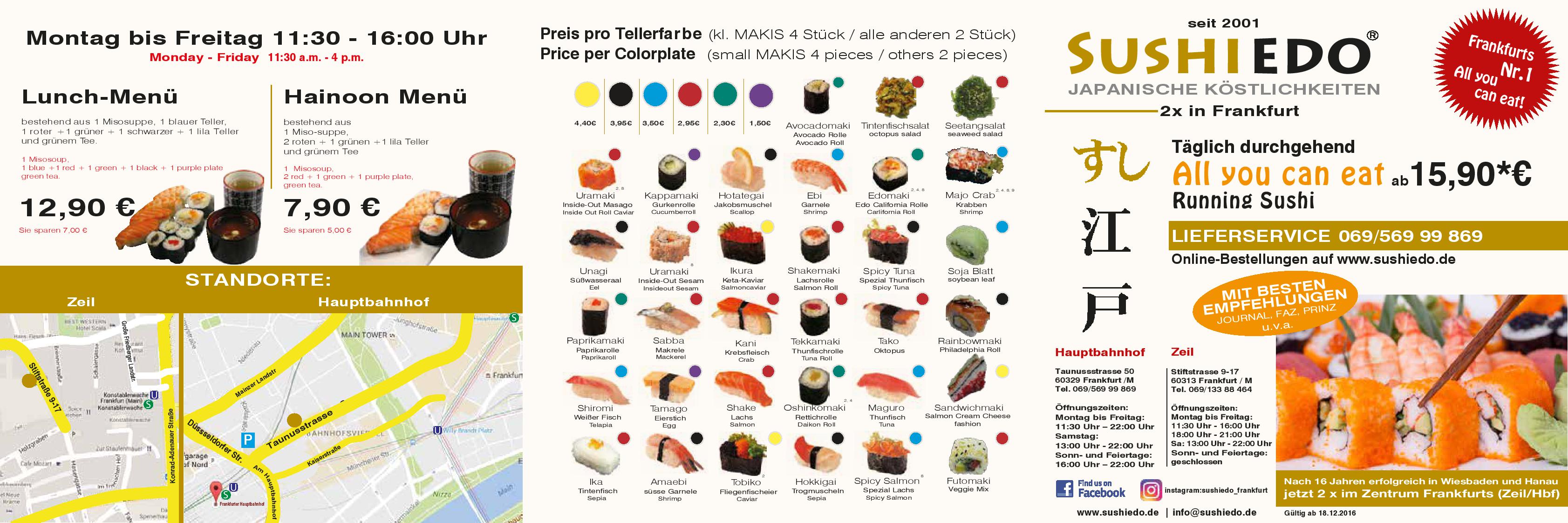 Speisekarte Sushiedo in Frankfurt am Main, Seite 3