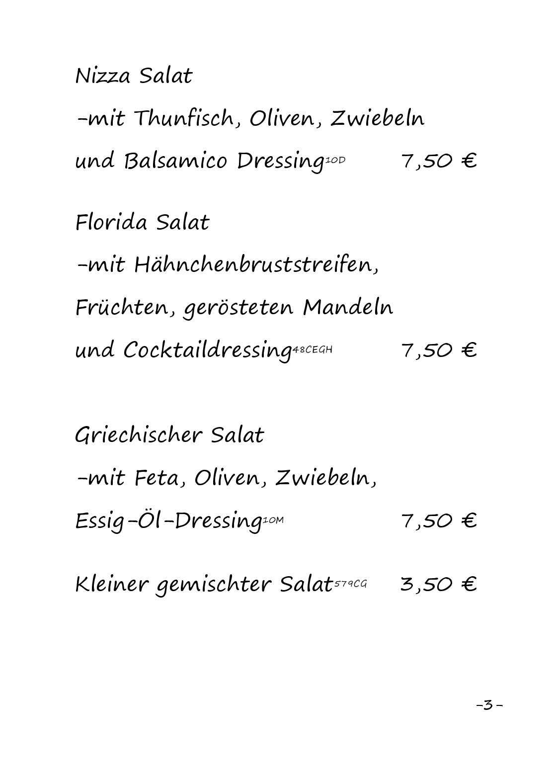 Speisekarte Hallenbad Bistro in Dillenburg, Seite 3