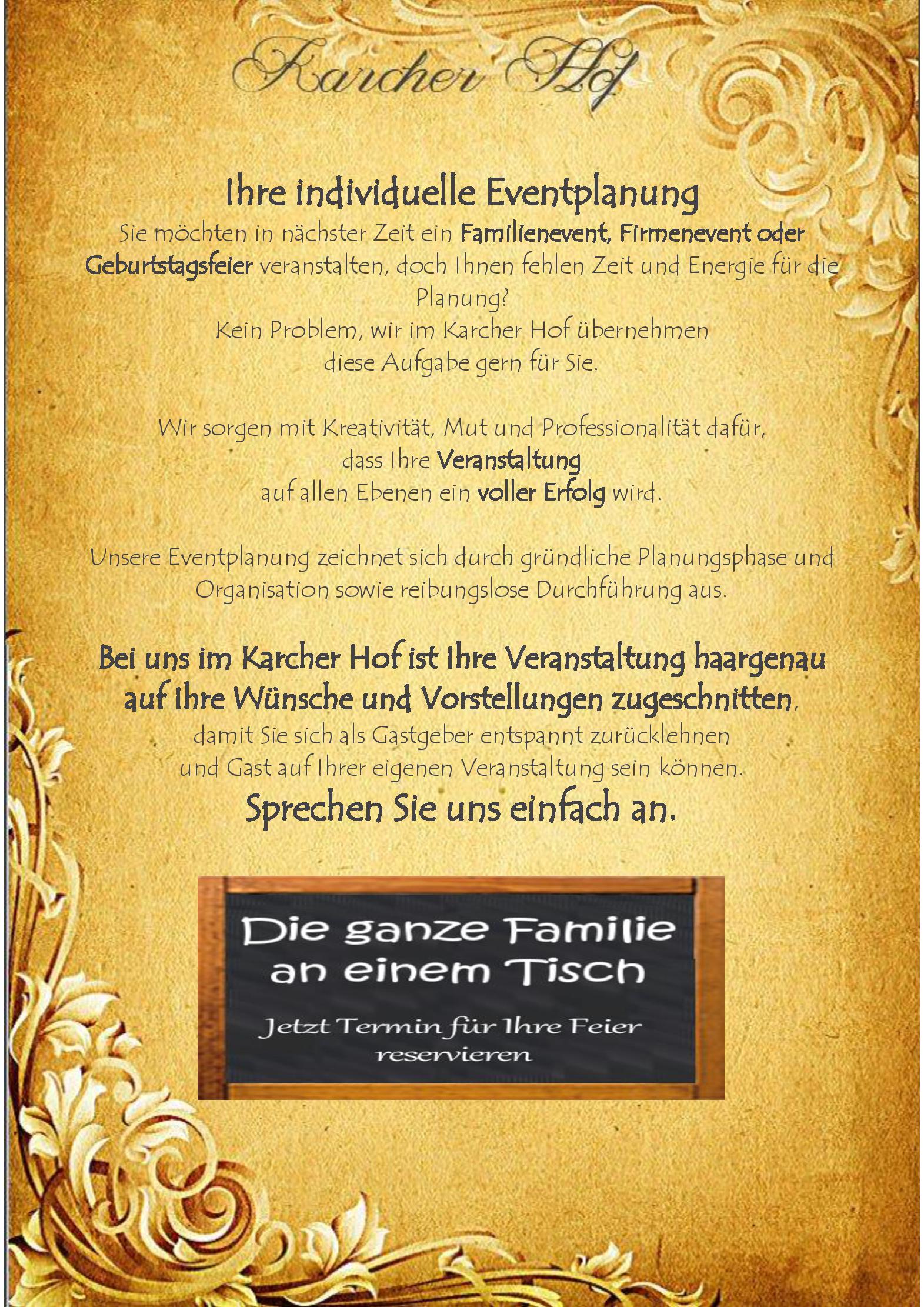 Speisekarte Karcher Hof in Mainz, Seite 2