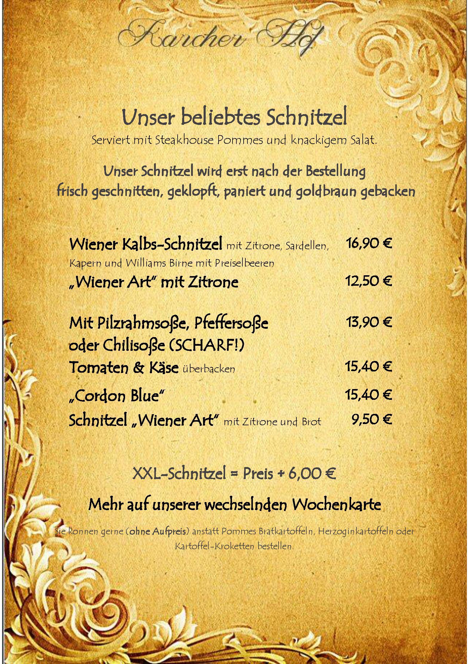 Speisekarte Karcher Hof in Mainz, Seite 7
