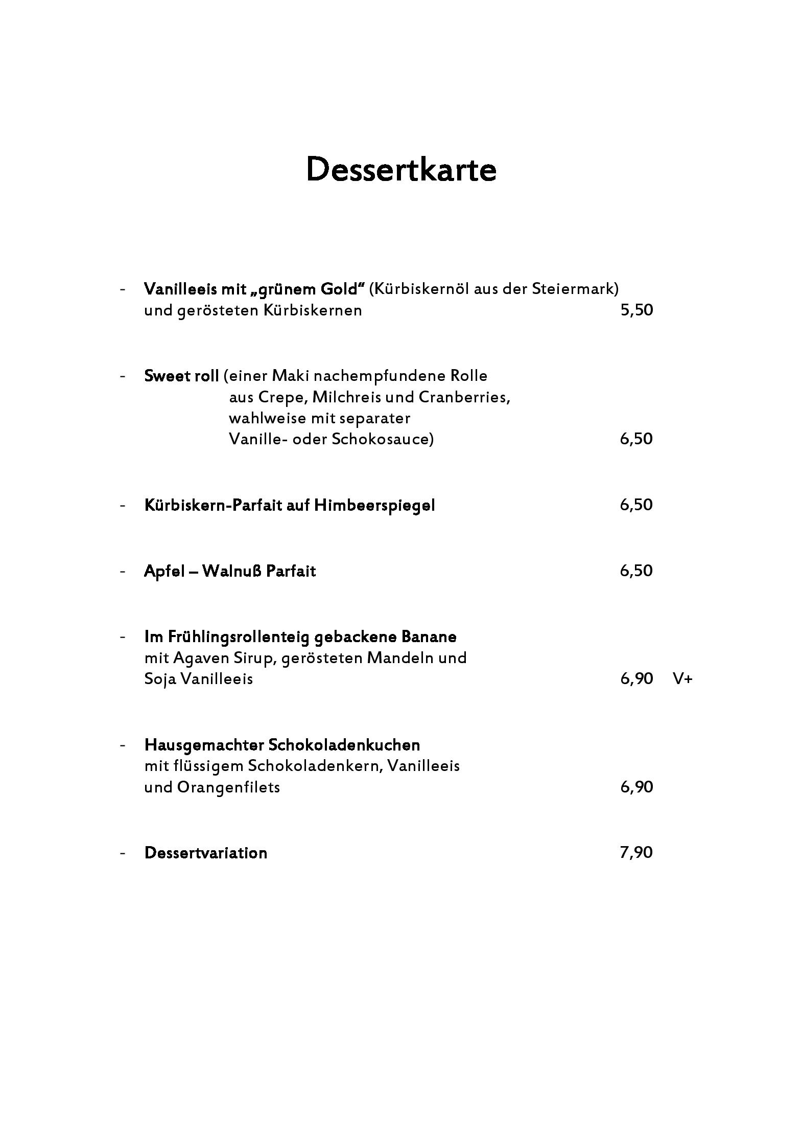 Speisekarte Raw Like Sushi in Hamburg, Seite 4