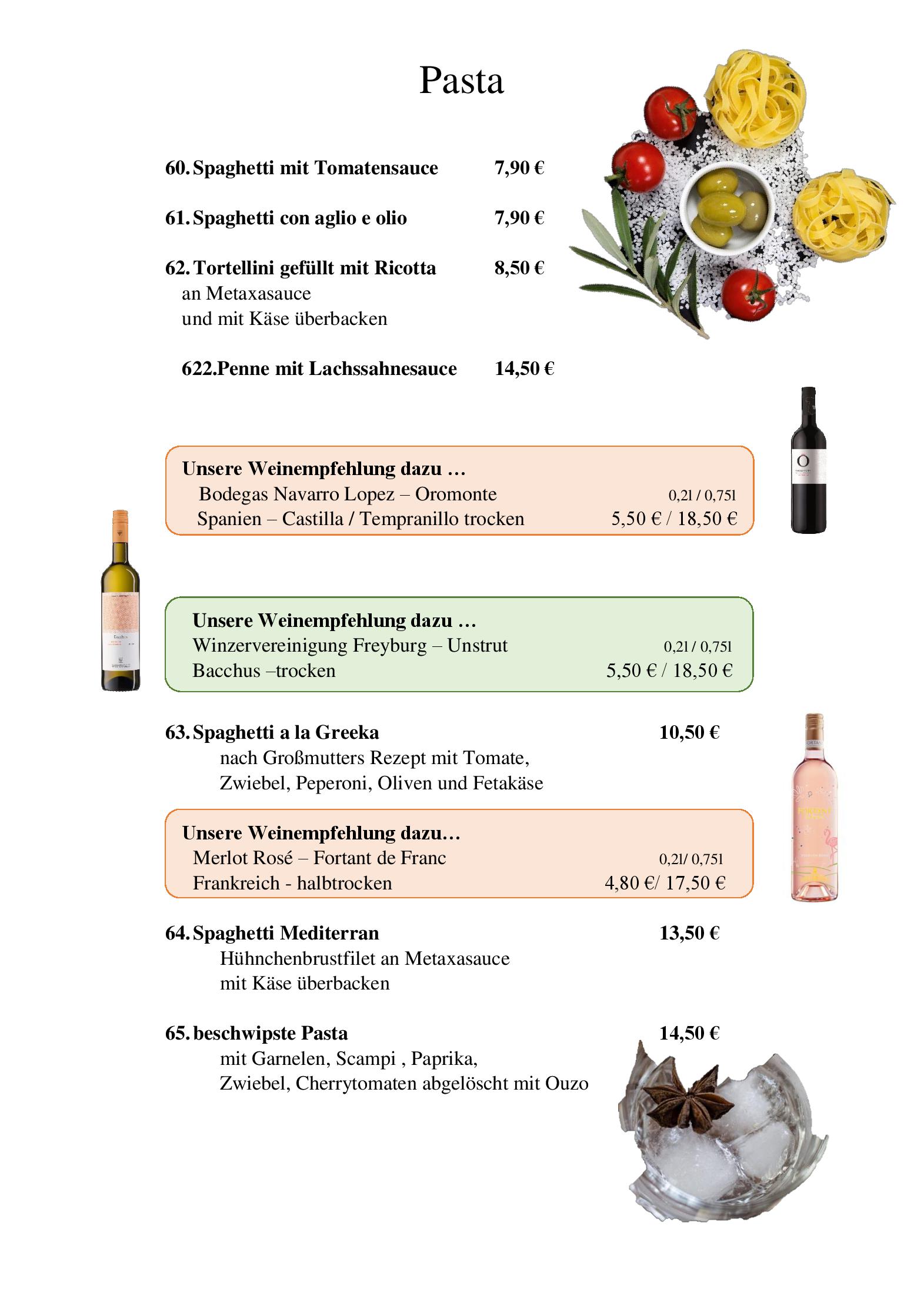 Speisekarte Zum Weissen Ross in Delitzsch, Seite 10