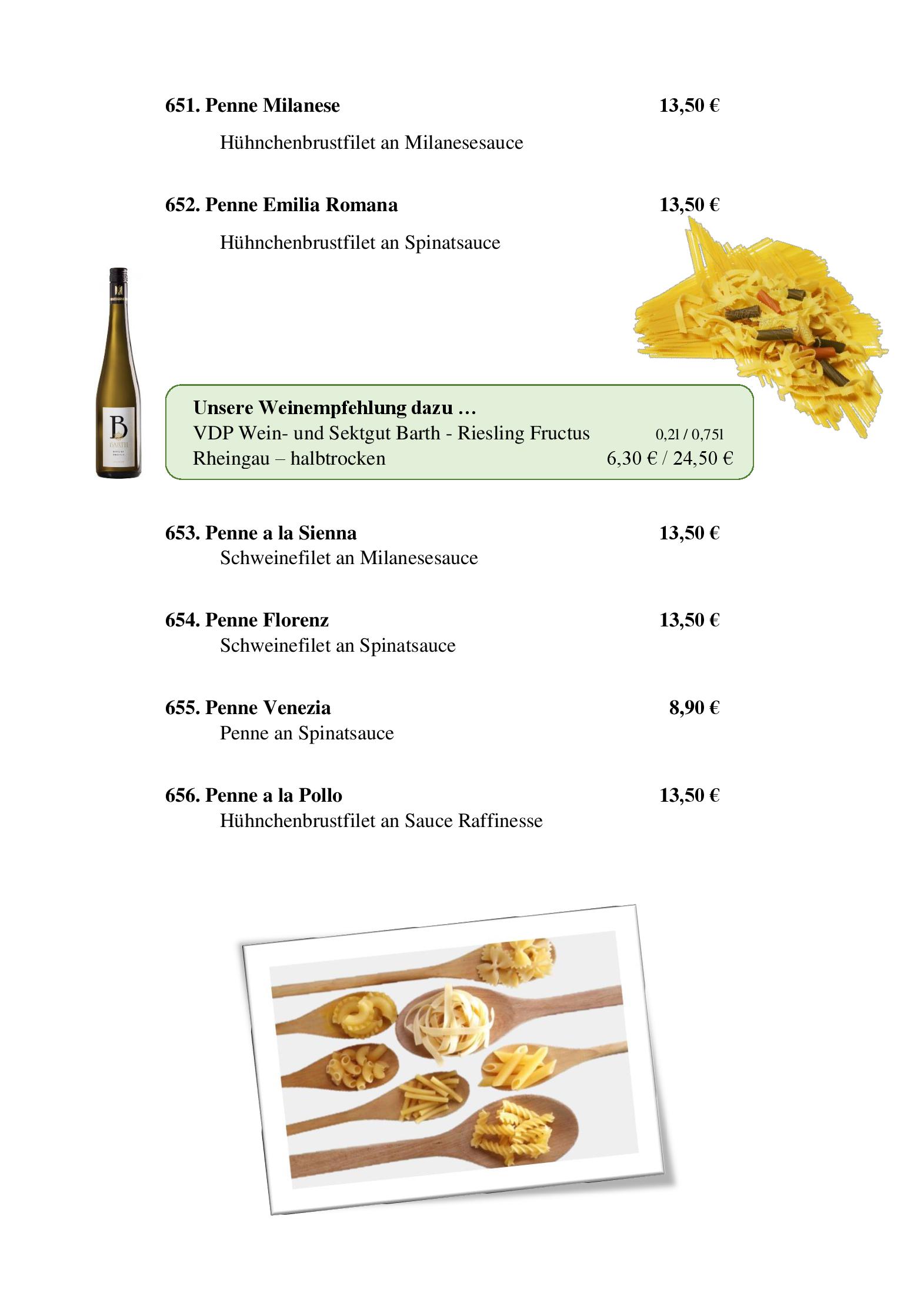 Speisekarte Zum Weissen Ross in Delitzsch, Seite 11