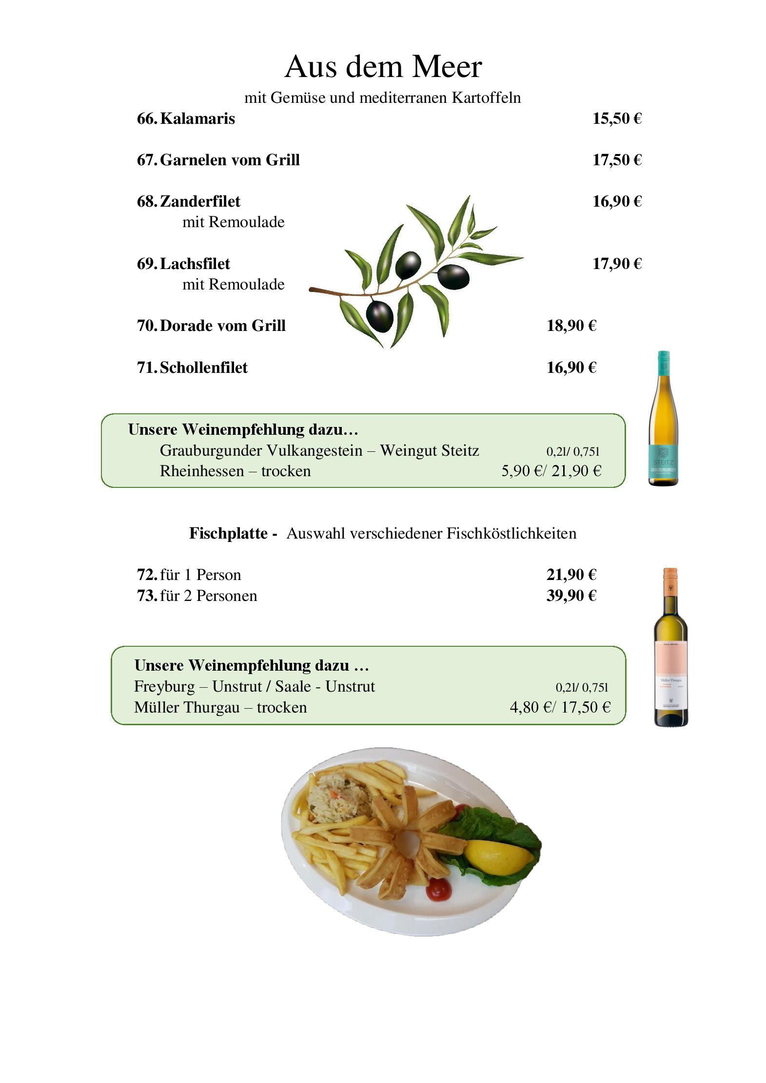 Speisekarte Zum Weissen Ross in Delitzsch, Seite 12