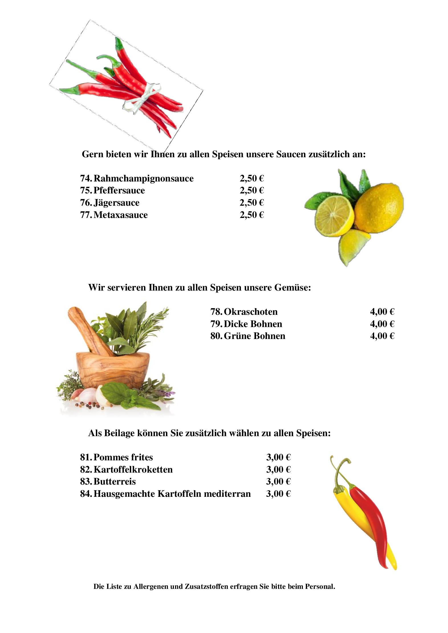 Speisekarte Zum Weissen Ross in Delitzsch, Seite 13