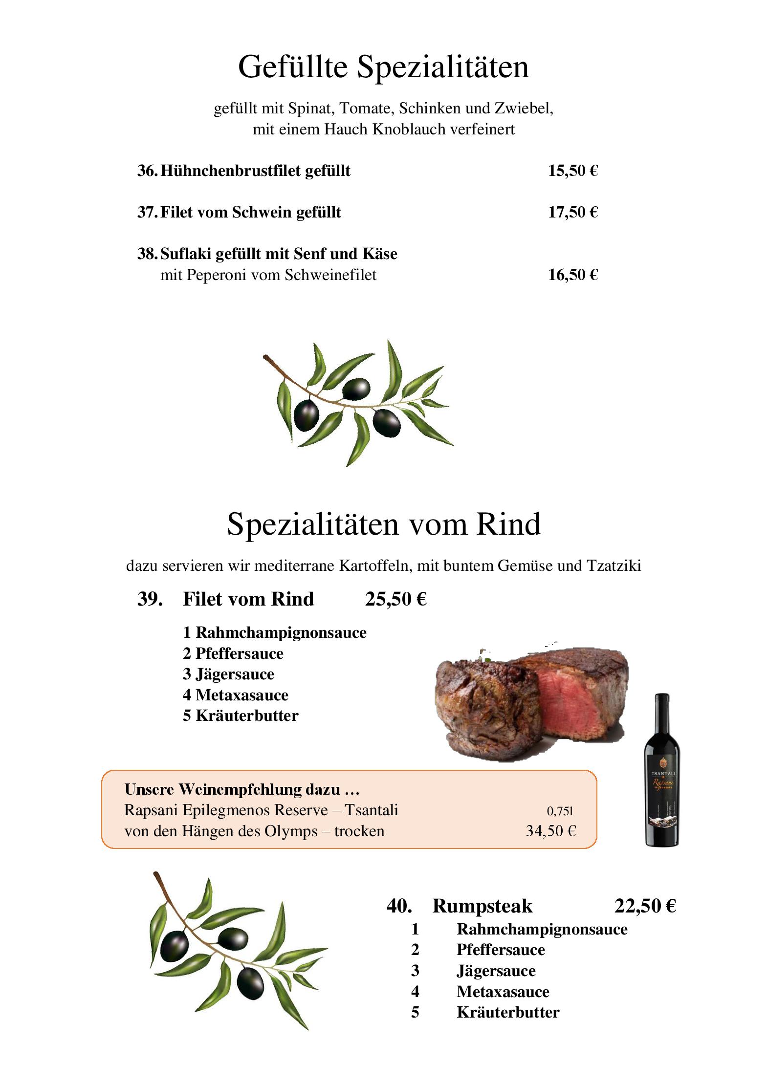 Speisekarte Zum Weissen Ross in Delitzsch, Seite 5