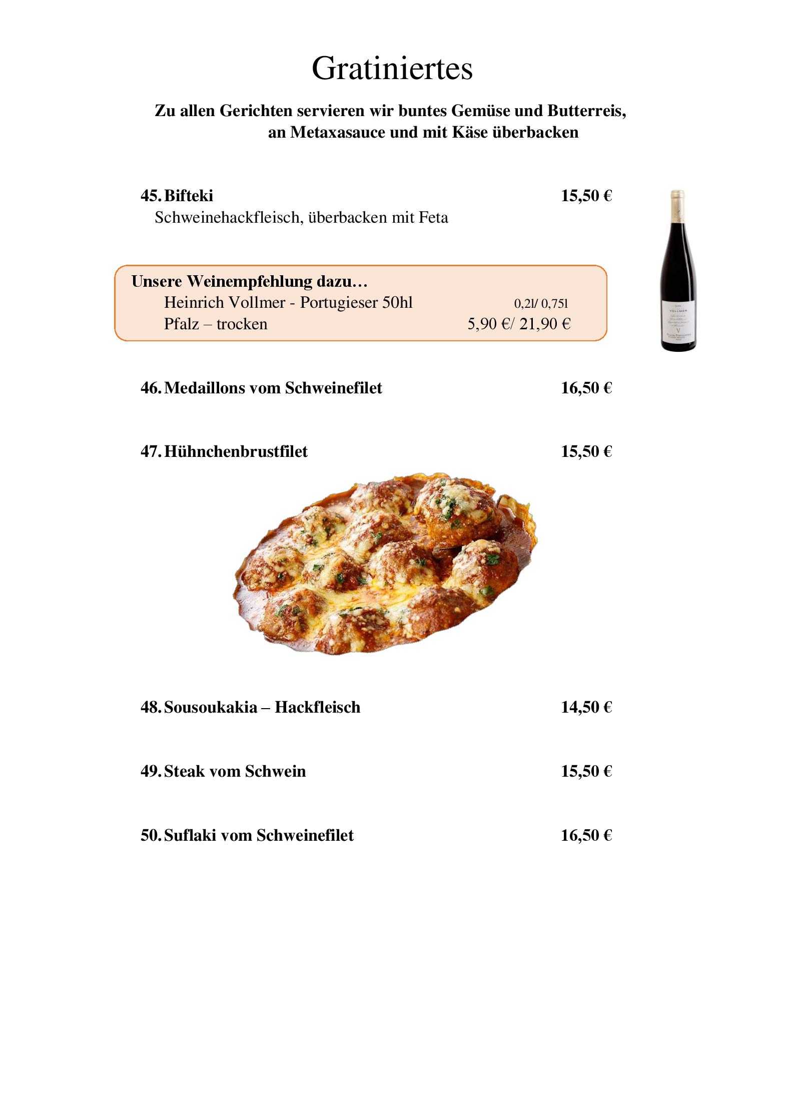 Speisekarte Zum Weissen Ross in Delitzsch, Seite 7