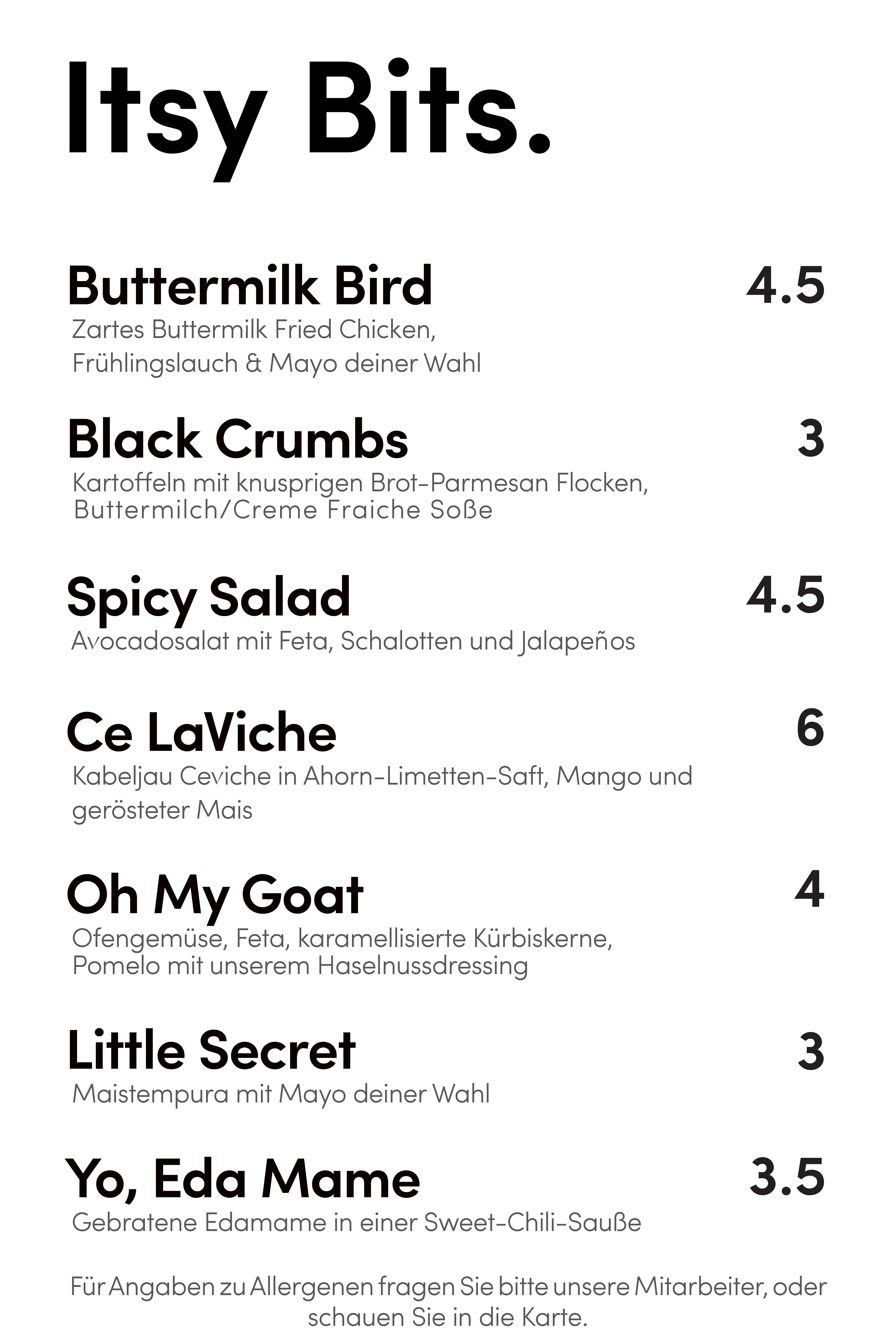 Speisekarte Nom Nom Berlin in berlin, Seite 1