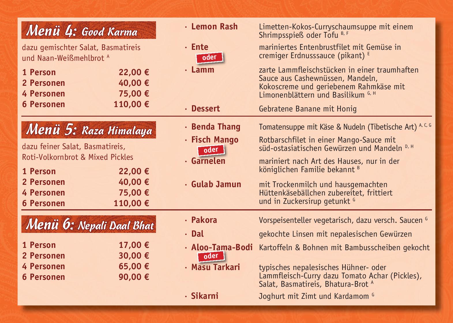 Speisekarte Karma Restaurant Berlin in Berlin, Seite 13