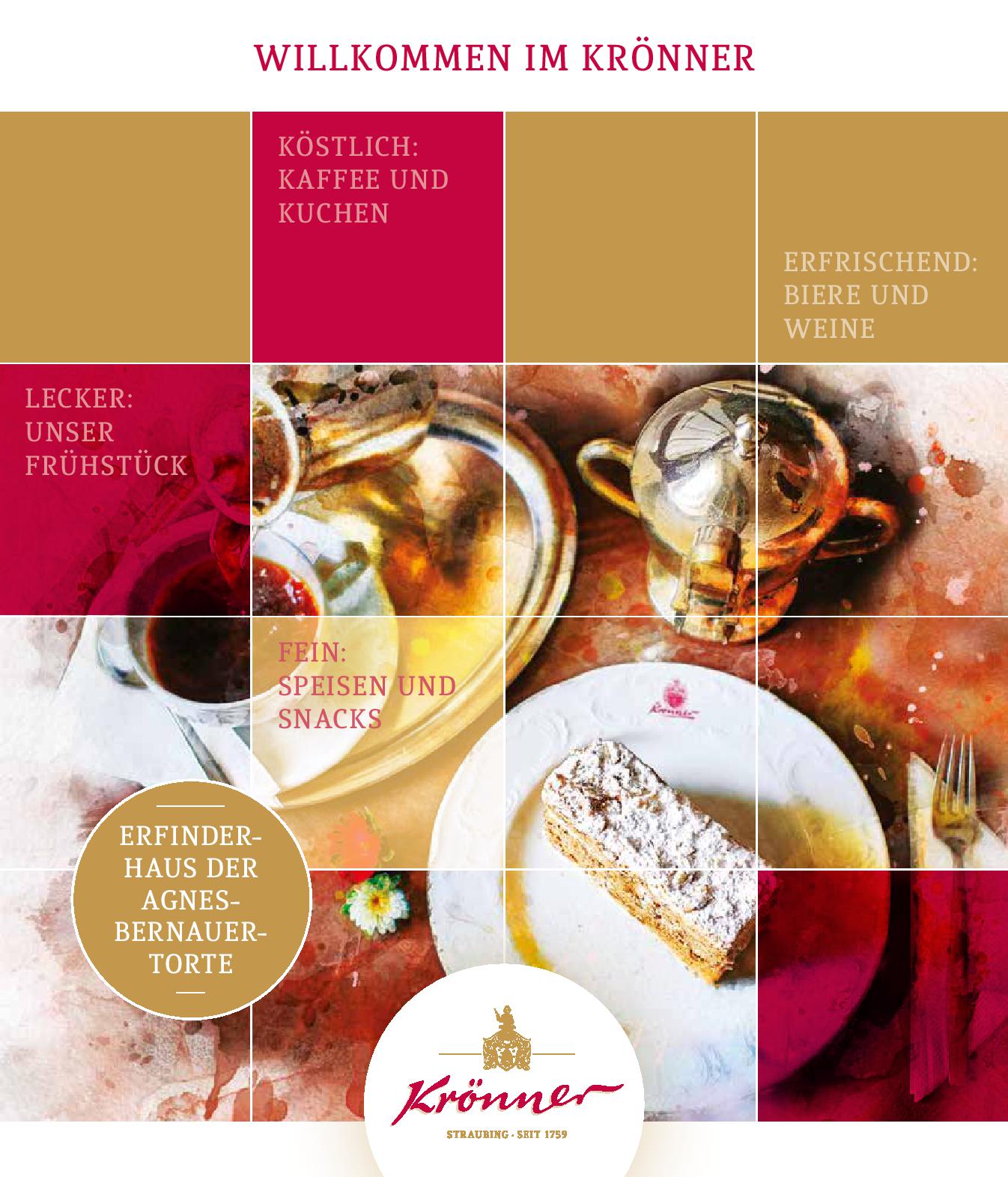 Speisekarte Café - Konditorei - Krönner in Straubing, Seite 2