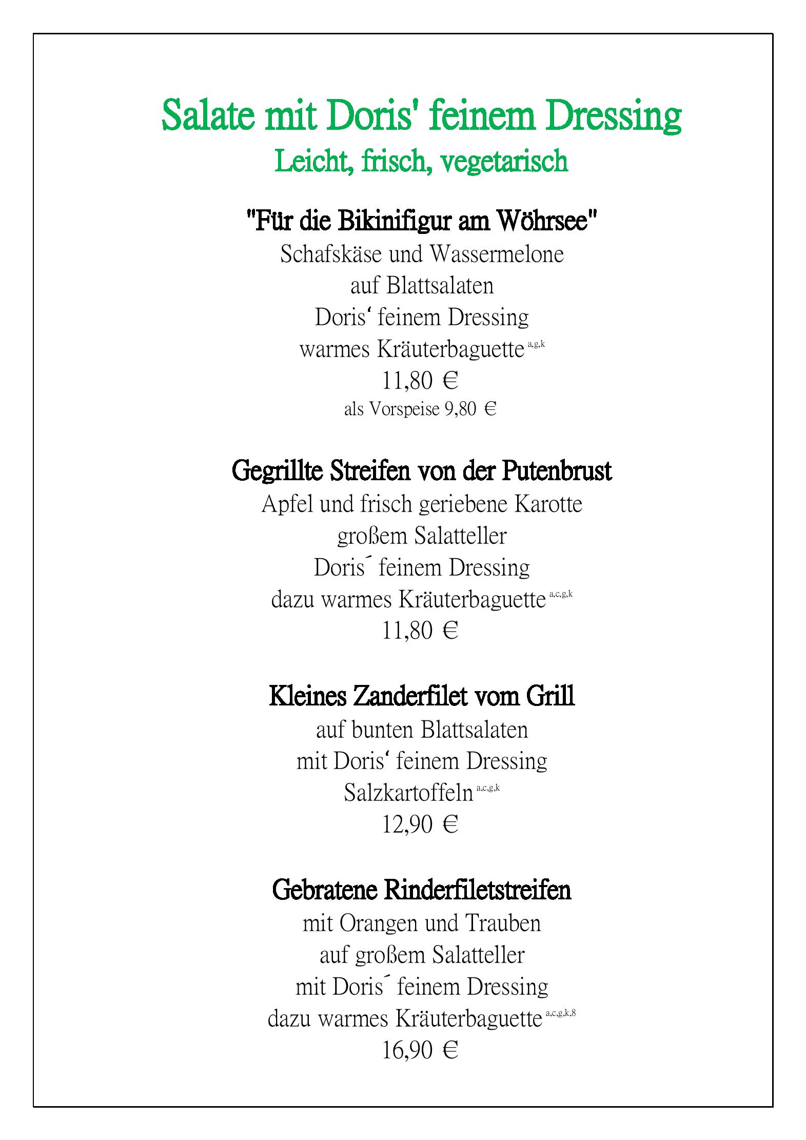 Speisekarte Restaurant im Hotel Post in Burghausen, Seite 5