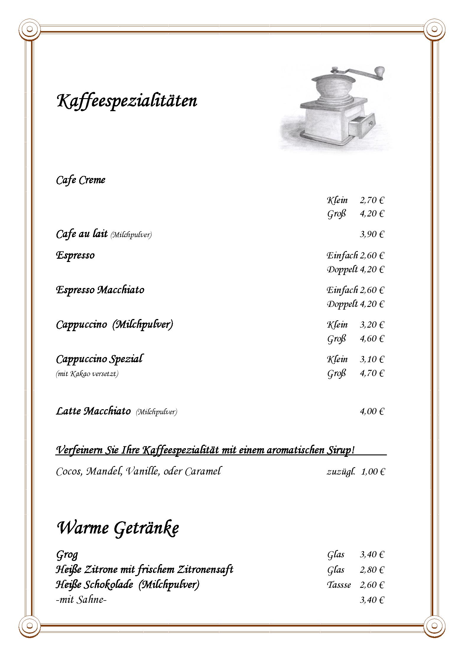 Speisekarte Zum Pferdestall in Leipzig, Seite 10