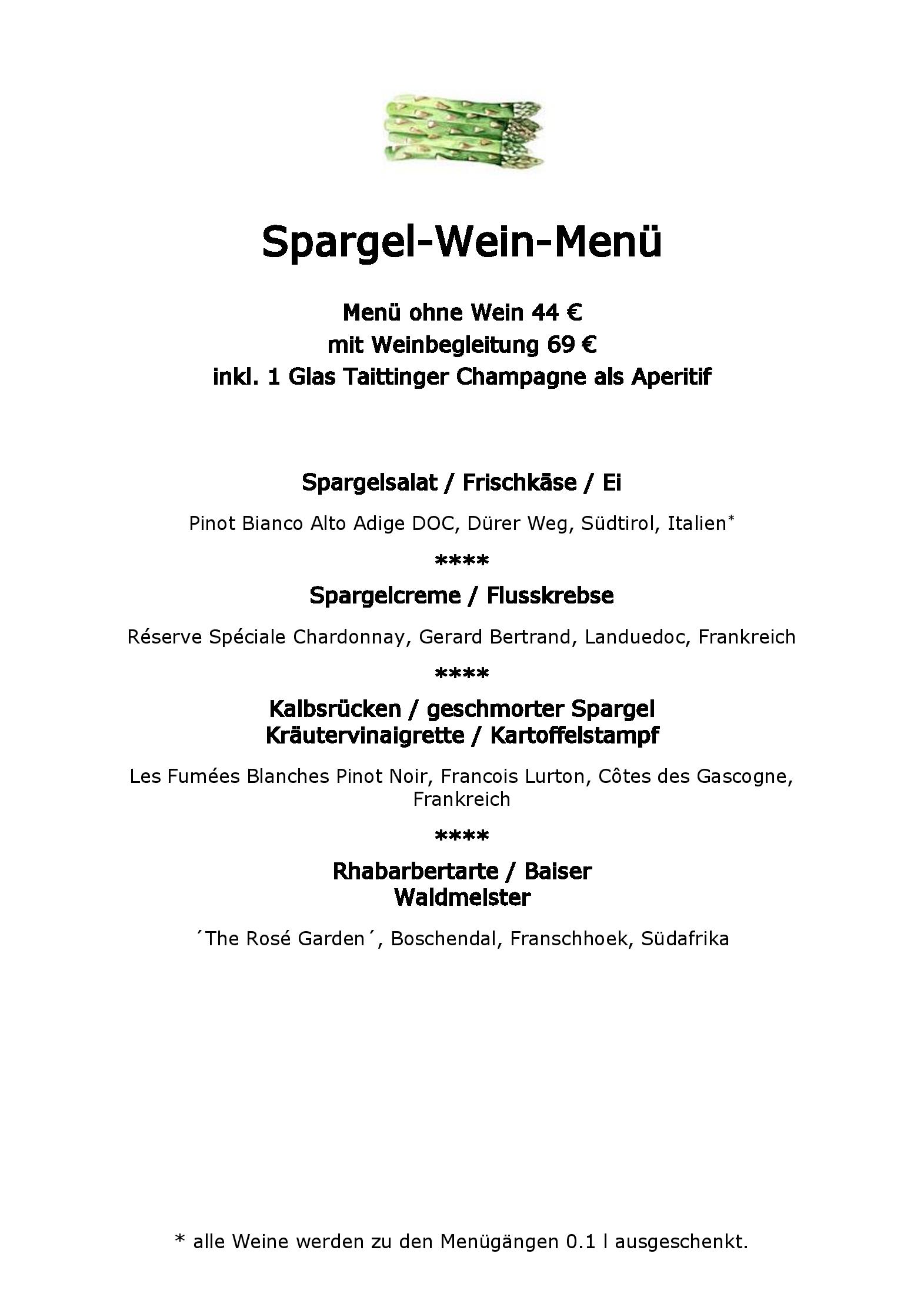 Speisekarte Lenz Restaurant in Hamburg, Seite 1